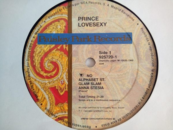 Prince: Lovesexy, Prince, Rock, Pop-rock, Funk, Soulm vinilos de pop Rock, venta online vinilos