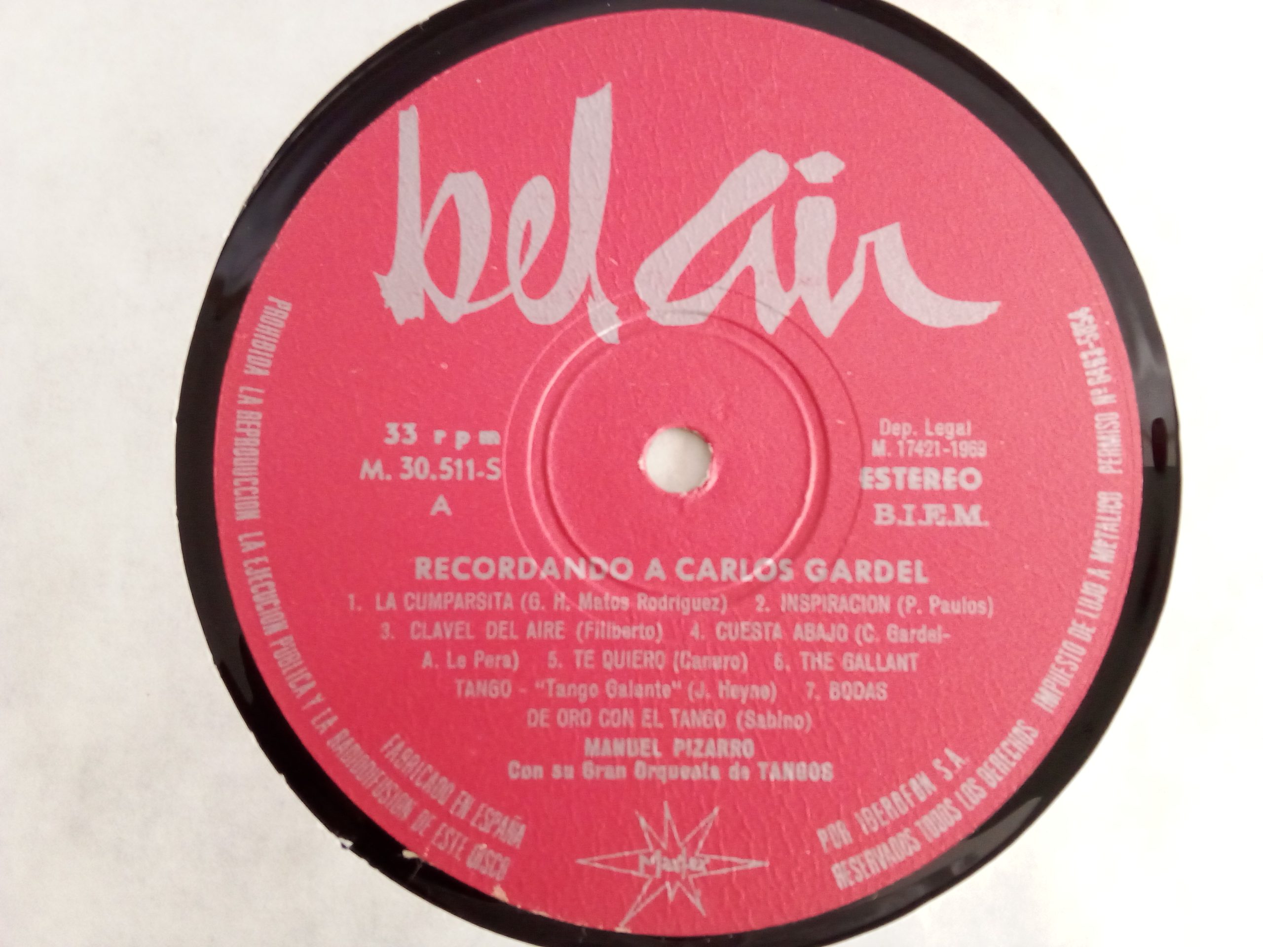 Carlos Gardel: Recordando A Carlos Gardel, Carlos Gardel, vinilos de Carlos Gardel, Venta vinilos de Tango, discos de vinilo Tango, tango, tienda de vinilos Chile, venta online de vinilos