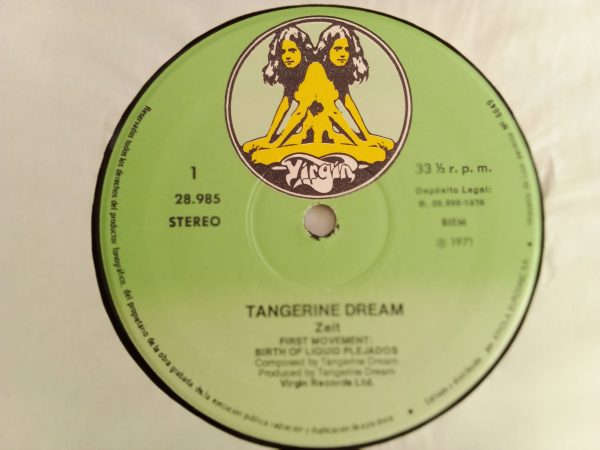 Tangerine Dream: Zeitm, Tangerine Dream, venta vinilo de Tangerine Dream, Electrónica, Experimental, Ambient, vinilos de Ambient, vinilos de electrónica, tienda de vinilos de música electrónica, discos de vinilo Santiago, venta online de vinilos