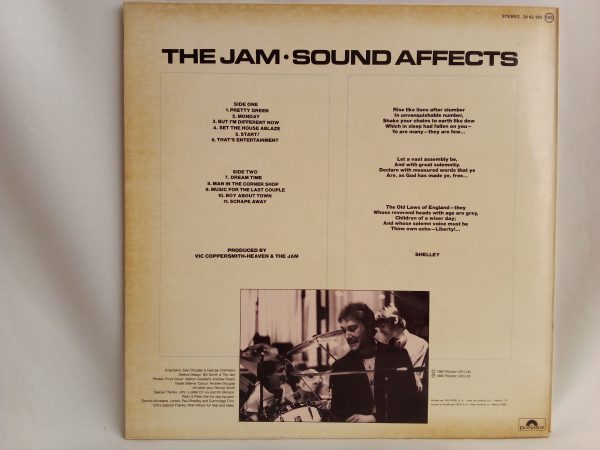 The Jam: Sound Affects, The Jam, venta vinilo de The Jam, New Wave, Mod, Pop-Rock, vinilos de New Wave, venta discos de Pop-Rock, Tienda online de vinilos, vinilos Chile