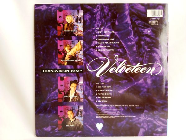 Transvision Vamp: Velveteen, Transvision Vamp, discos de vinilo Transvision Vamp, venta vinilos de pop-rock. vinilos pop-rock 80, Synth-pop, venta discos de Synth-pop, Tienda de vinilos online