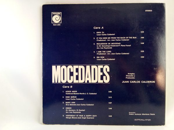 Mocedades: Mocedades, vinilos de Mocedades, Canción popular español, balada en español, Venta vinilos online, Tienda de vinilos Chile, vinilos de música popular