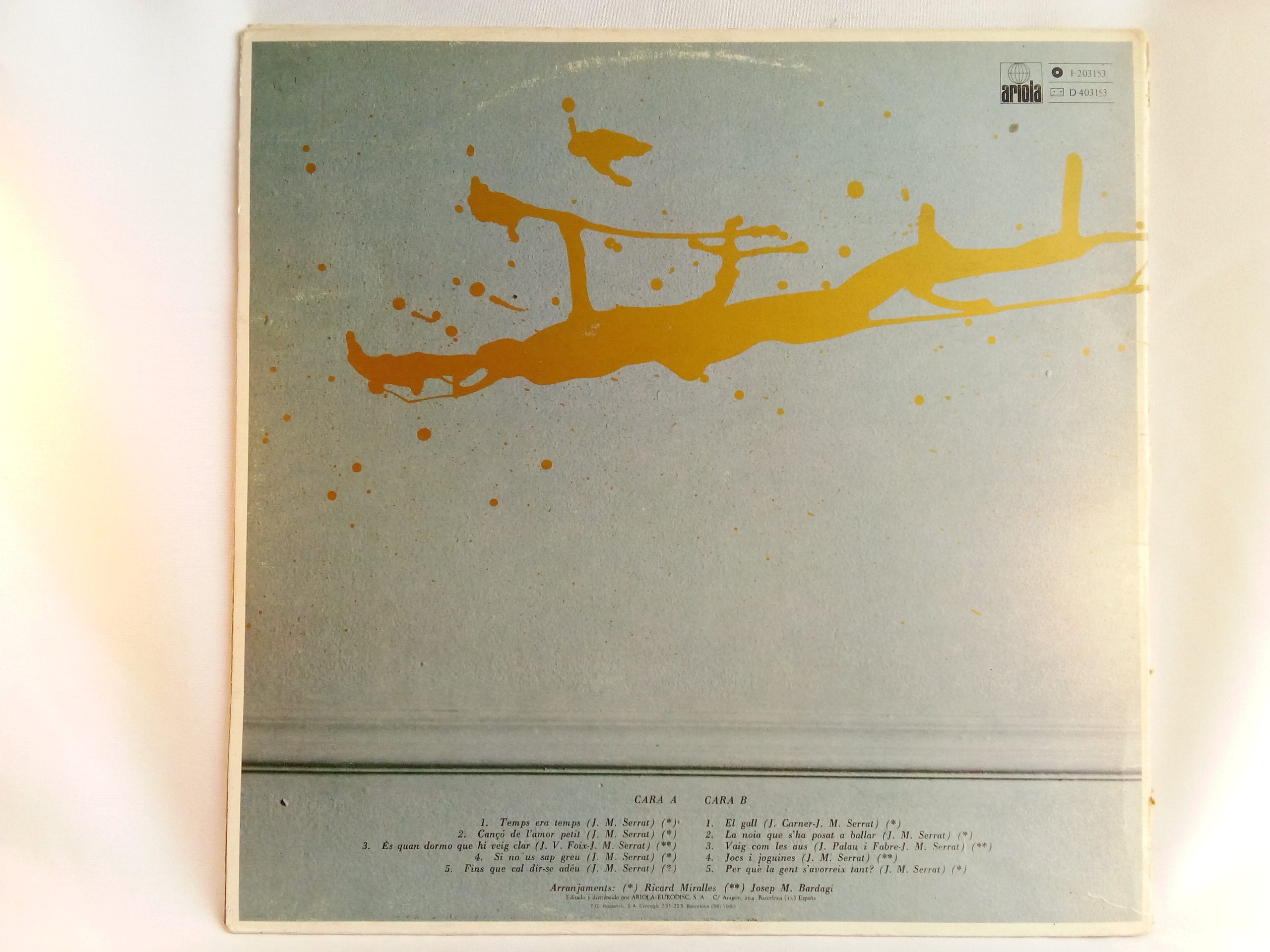 Joan Manuel Serrat: Tal Com Raja, Joan Manuel Serrat, vinilos de Joan Manuel Serrat, vinilos de colección, vinilos canción catalana, oferta vinilos Chile