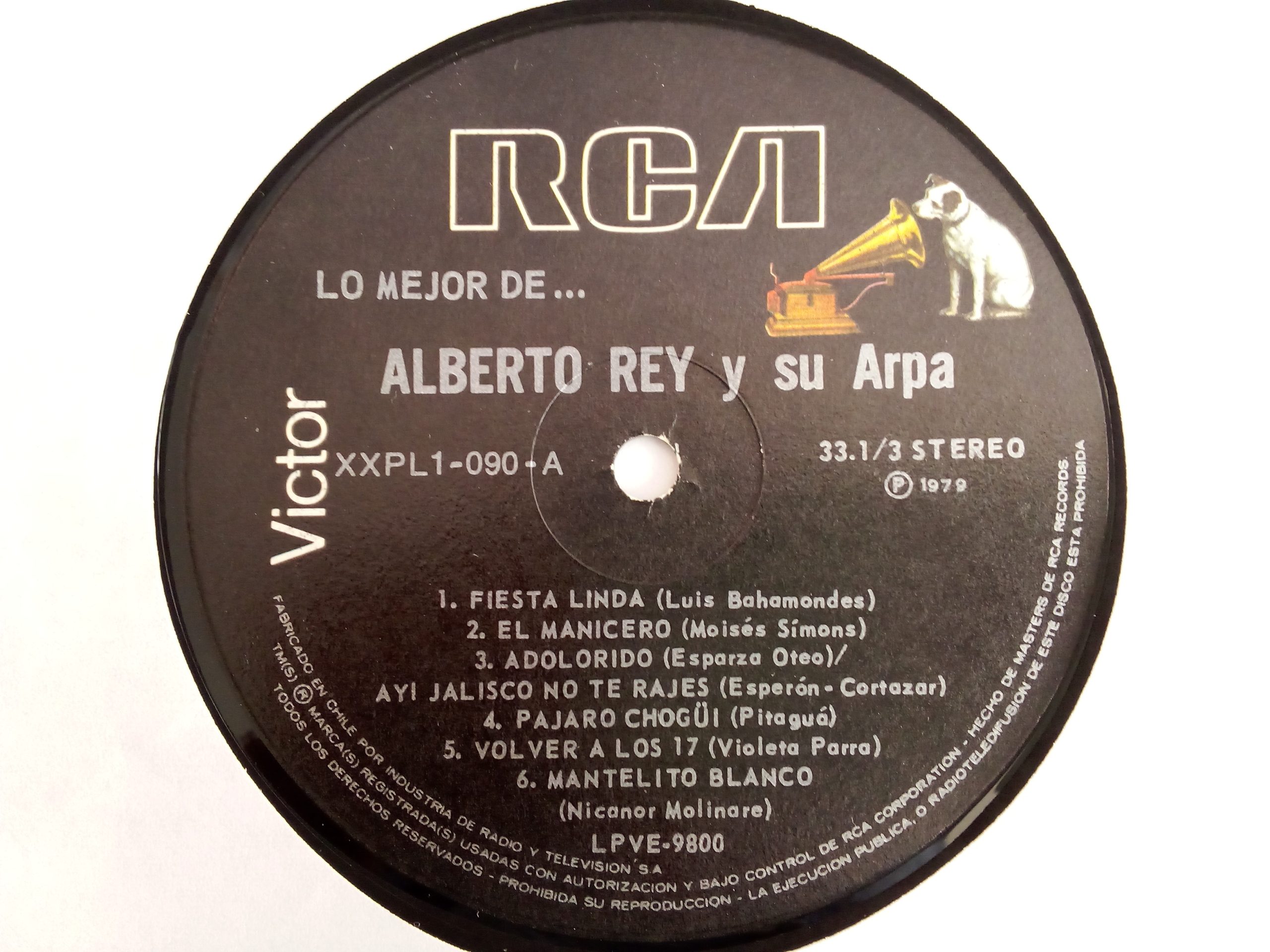 Alberto Rey: Lo Mejor De Alberto Rey Y Su Arpa, Alberto Rey, vinilos de Cueca, Cueca, vinilos de arpa, vinilos música folklórica, discos de folklore, Tienda vinilos Chilenos, discos de vinilo Chile
