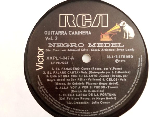 El Negro Medel: Guitarra Caminera, El Negro Medel, Cueca, vinilos de Cueca, Tienda de vinilos online, venta vinilos Santiago, vinilos Providencia, vinilos de folklore, vinilos baratos