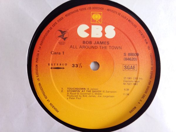 Bob James: All Around The Town, Bob James, vinilos de Bob James, Jazz Fusión, vinilos de Jazz, Tienda vinilos de Jazz Chile, vinilos de importación, discos de vinilo Santiago