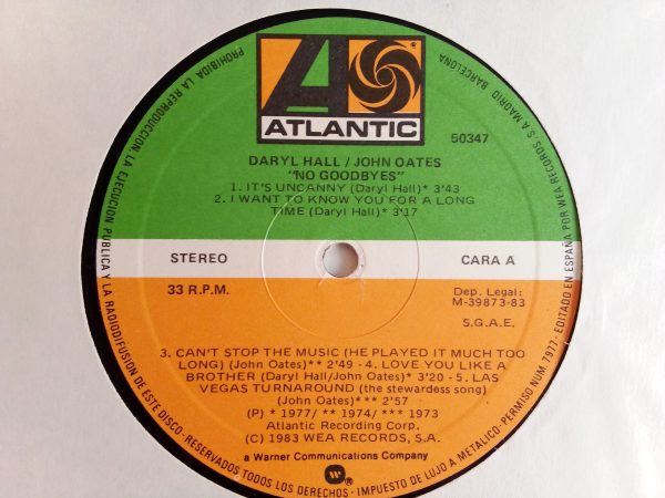 Daryl Hall & John Oates: No Goodbyes, Daryl Hall & John Oates, Pop-Rock, vinilos de Daryl Hall & John Oates, venta vinilos de Pop-Rock, Tienda vinilos de Pop-Rock, vinilos en Oferta