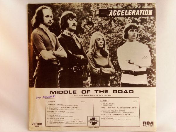 Middle Of The Road: Acceleration, Sacramento, Soley Soley, Rock, Pop, Pop-Rock, Bubblegum, Glam, Tienda de vinilos vinilos en Oferta