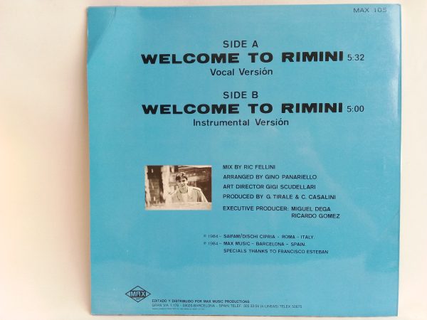 Vinitrola.cl | Ric Fellini: Welcome To Rimini, Ric Fellini, Italo-Disco, vinilos de 12?, vinilos de Italo-Disco, vinilos en oferta Chile, venta online vinilos 12'