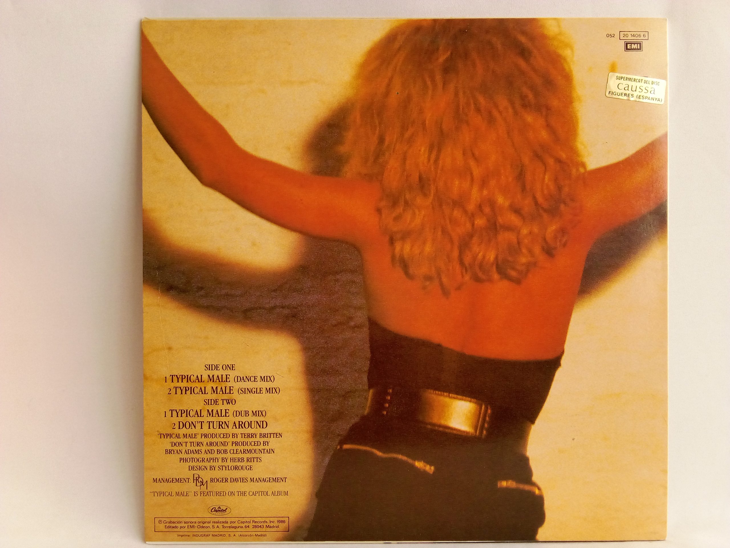 Tina Turner: Typical Male, Tina Turner, venta vinilos de Tina Turner, Pop Rock, vinilos Pop Rock oferta, vinilos 12' oferta, venta online vinilos en oferta, vinilos oferta Chile, Tienda vinilos online Santiago - vinitrola.cl