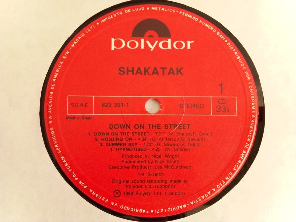 Shakatak: Down On The Street, Shakatak, venta vinilos de Shakatak, Disco, vinilos de Disco, venta online de vinilos Soul, Tienda de vinilos Providencia