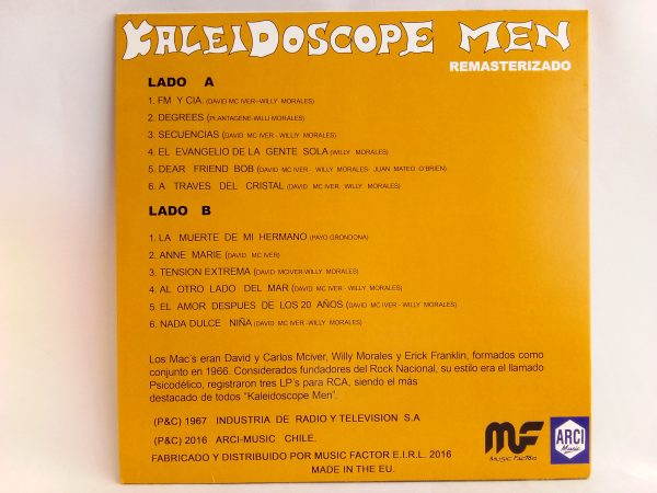 Los Mac's: Kaleidoscope Men, Los Mac's, Rock Latino, Tienda de vinilos Santiago, vinilos de Los Mac's, Pop-Rock, Rock Psicodélico, discos de vinilo Providencia