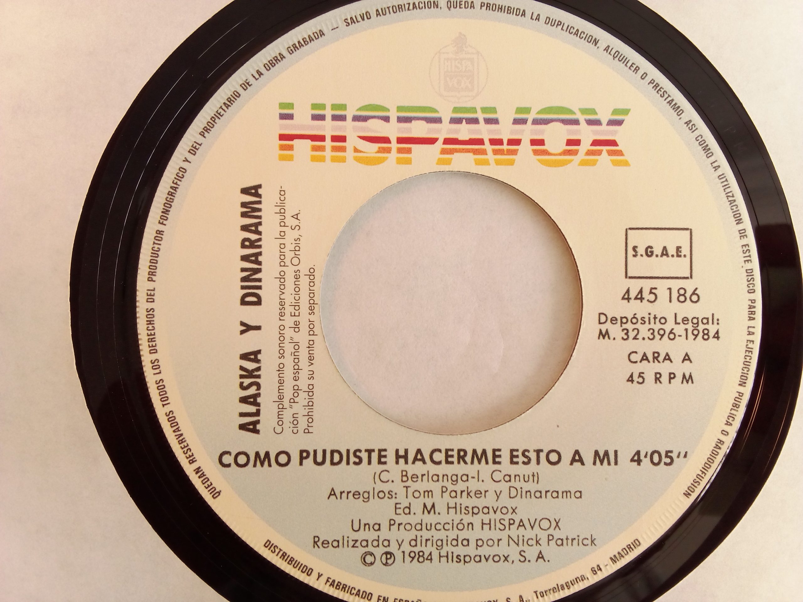 Alaska Y Dinarama: Como Pudiste Hacerme Esto A Mí, Alaska Y Dinarama, vinilos de Alaska Y Dinarama, discos de vinilo de Alaska, vinilos singles online, vinilos pop rock usados, vinilos online santiago