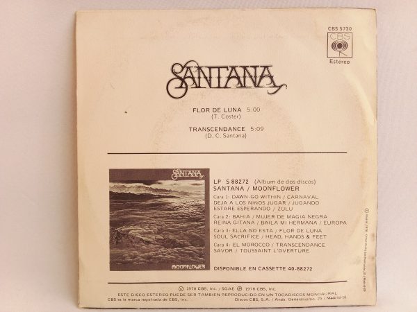 Santana: Moonflower (Flor De Luna), Santana, vinilos de Santana, Soul, Funk, Disco, vinilos de Soul, vinilos de Funk, vinilos de Disco, vinilos Chile, vinilos Santiago, Vinilos en Oferta