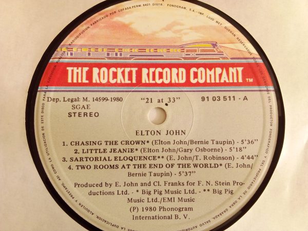 Elton John: 21 At 33, Elton John, vinilos de Elton John, Pop Rock, vinilos de Pop Rock, vinilos Chile, Vinilos Providencia Santiago, Vinilos en Santiago, vinilos online