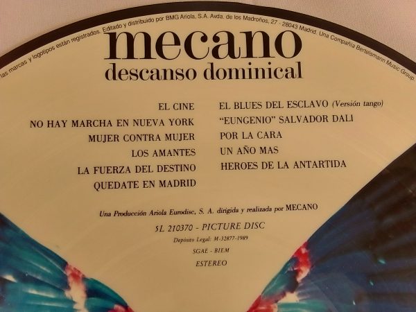 Mecano: Descanso Dominical, Mecano, vinilos de Mecano, Pop español, Synth-pop, vinilos de Synth-pop Chile, vinilos Chile, Vinilos Providencia Santiago Chile, Vinilos Santiago, vinilos online
