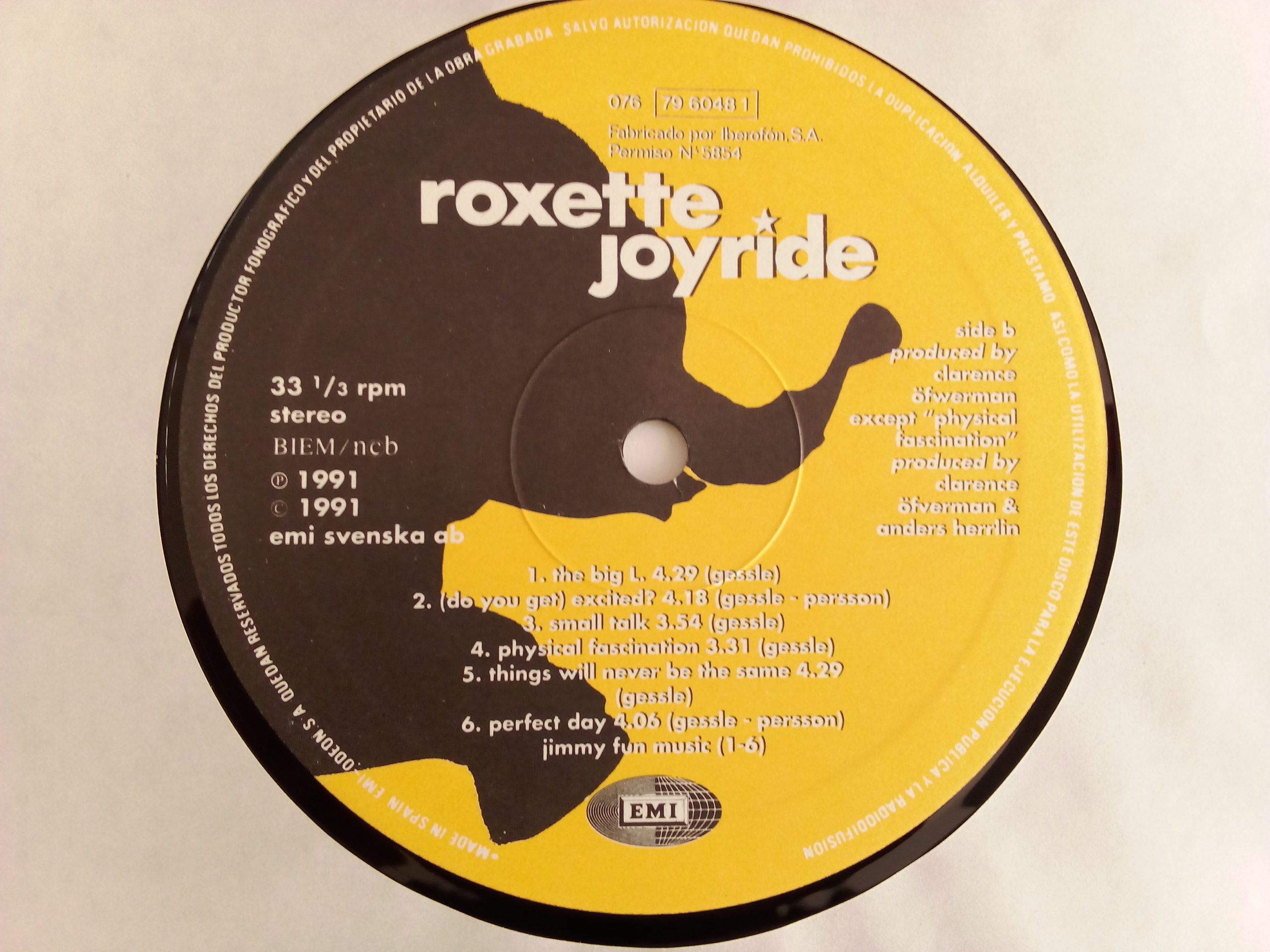 Tienda de vinilos - Roxette: Joyride, vinilos de Roxette, Roxette, Pop Rock, venta vinilos Pop Rock, discos Pop Rock Chile, vinilos en Oferta