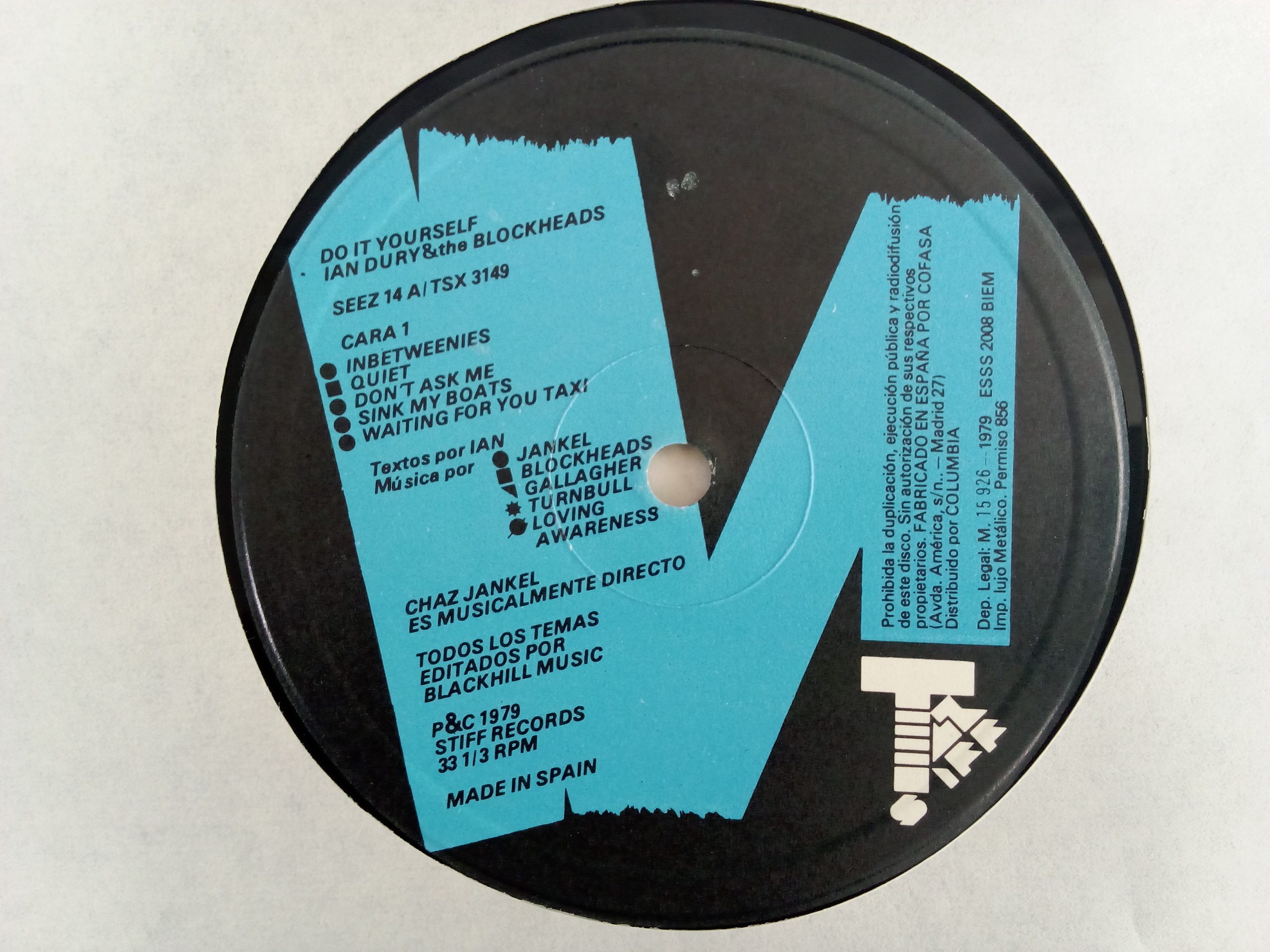 Venta vinilos -- Ian Dury & The Blockheads: Do It Yourself, Ian Dury & The Blockheads, Ian Dury, vinilos de Ian Dury, New Wave, Dub, Pop Rock, Disco, vinilos de New Wave, discos de Dub, vinilos de Pop Rock,