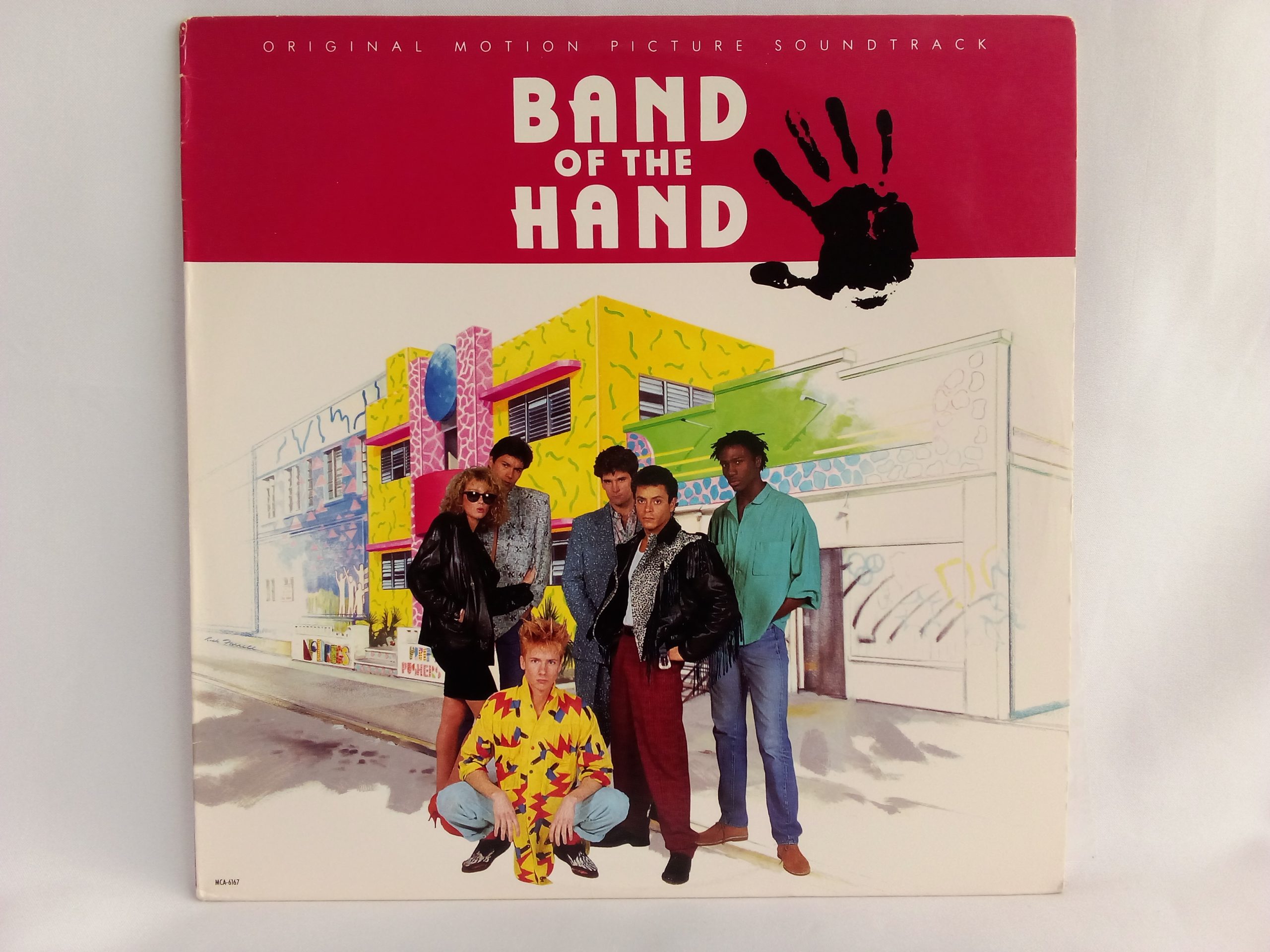 Vinilos Santaigo de Chile -- Band Of The Hand (Original Motion Picture Soundtrack): Varios, Música de Películas, Sound Track, vinilos de de pelñiculas, Tienda de vinilos Chile, vinilos en Santiago, vinilos de época