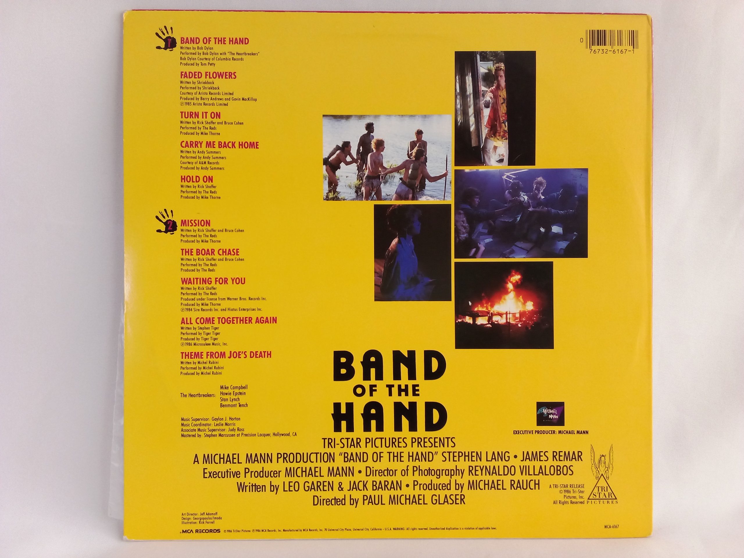 Vinilos Santaigo de Chile -- Band Of The Hand (Original Motion Picture Soundtrack): Varios, Música de Películas, Sound Track, vinilos de de pelñiculas, Tienda de vinilos Chile, vinilos en Santiago, vinilos de época