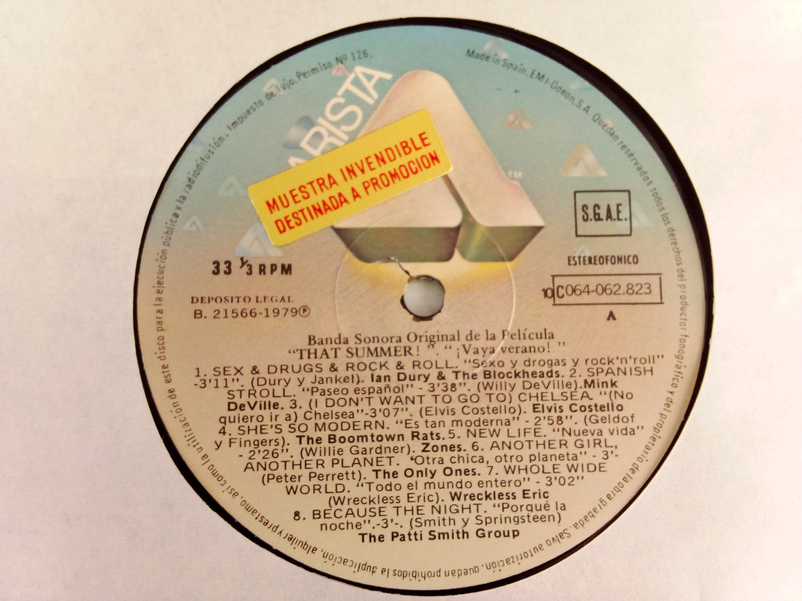 Oferta Vinilos - That Summer!: Banda Sonora de la Pelicula, Ramones, Elvis Costello, Patti Smith, vinilos baratos, vinilos en Oferta, vinilos de Pop Rock