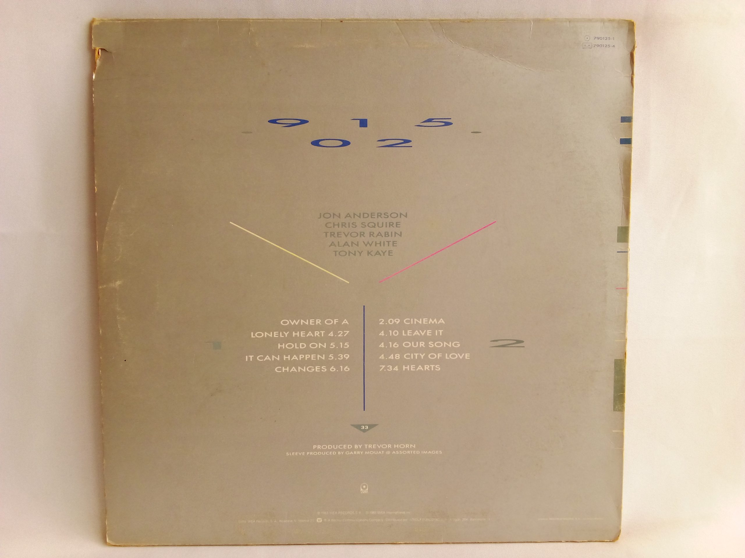 Yes: 90125, Yes, vinilos de Yes, Pop Rock, vinilos de Pop Rock Chile, venta online vinilos vinilos de Pop Rock, vinilos de Pop Rock baratos, vinilos de época