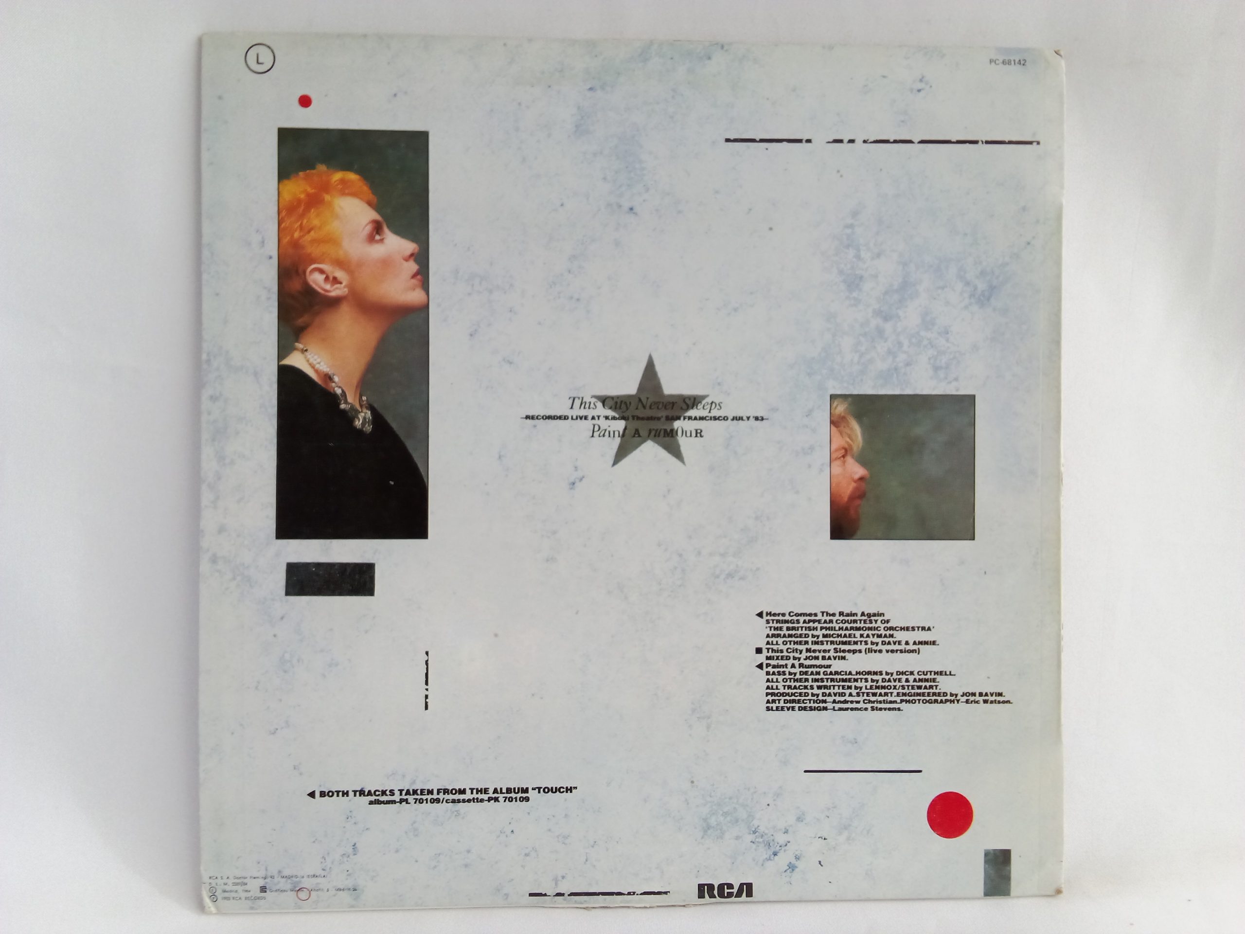 Eurythmics: Here Comes The Rain Again, Eurythmics, vinilos de Eurythmics, Electrónica, Synth-Pop, vinilos baratos, vinilos de los 80's