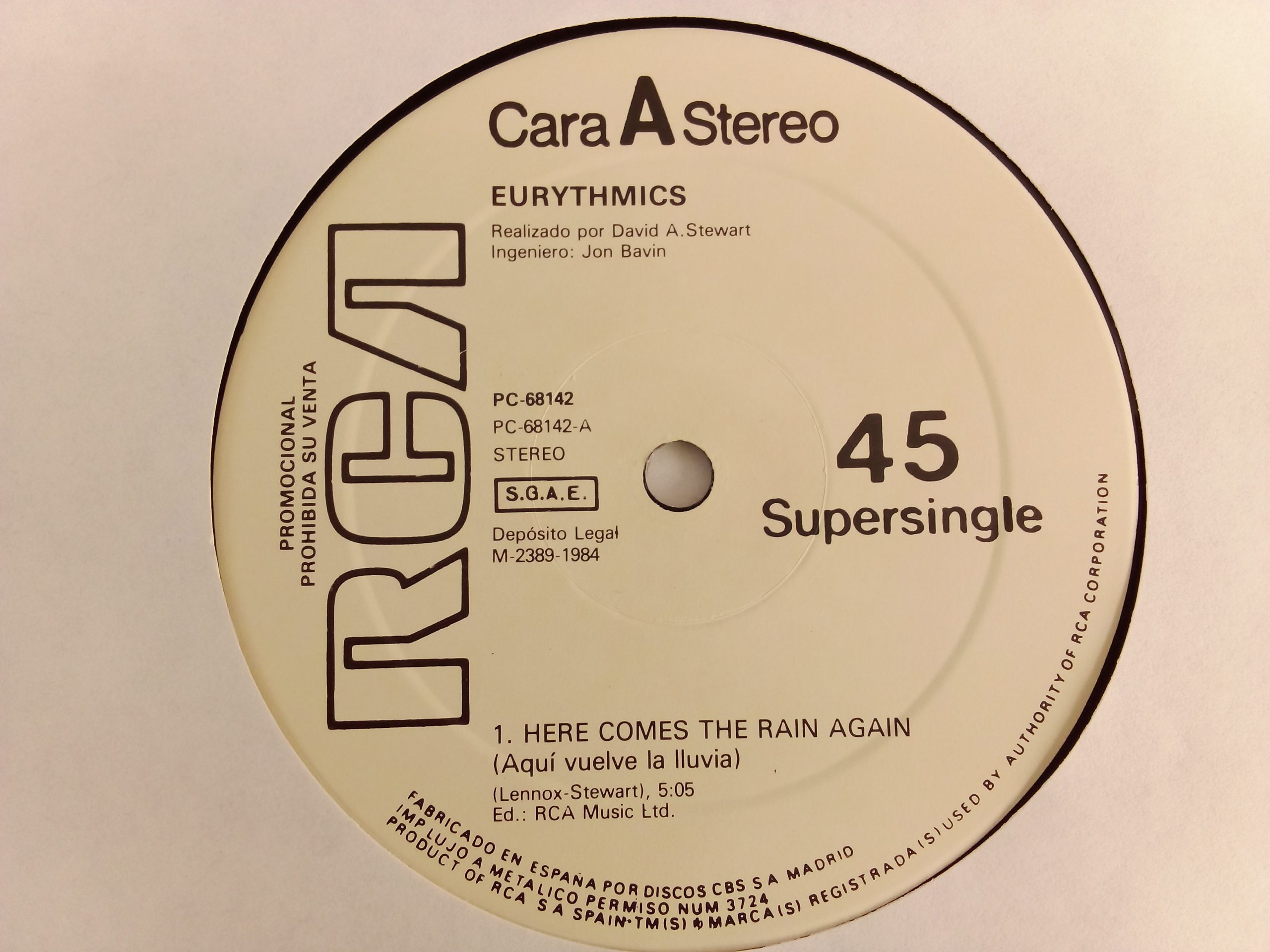 Eurythmics: Here Comes The Rain Again, Eurythmics, vinilos de Eurythmics, Electrónica, Synth-Pop, vinilos baratos, vinilos de los 80's