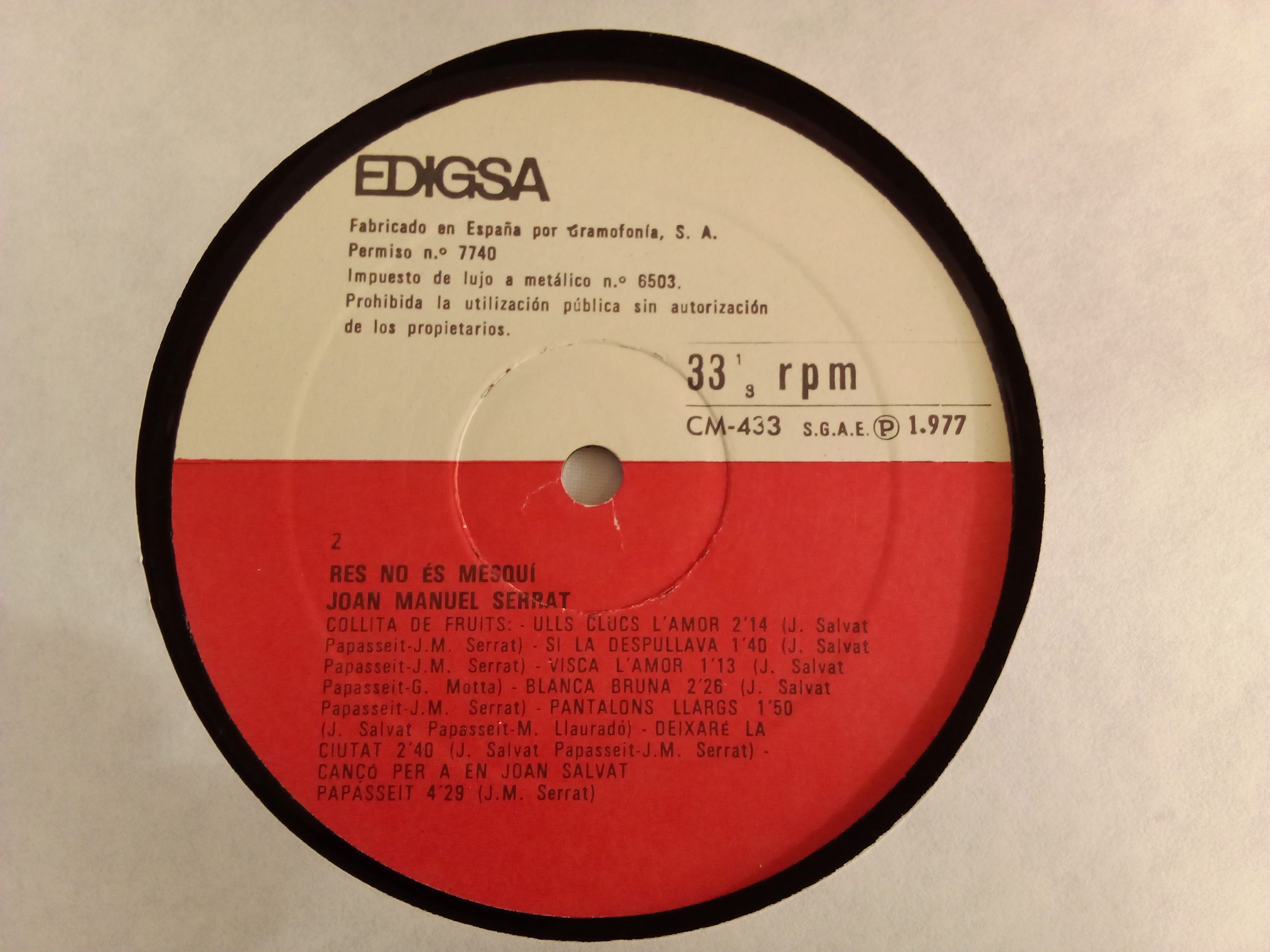 Joan Manuel Serrat: Res No És Mesquí - Imagen 5