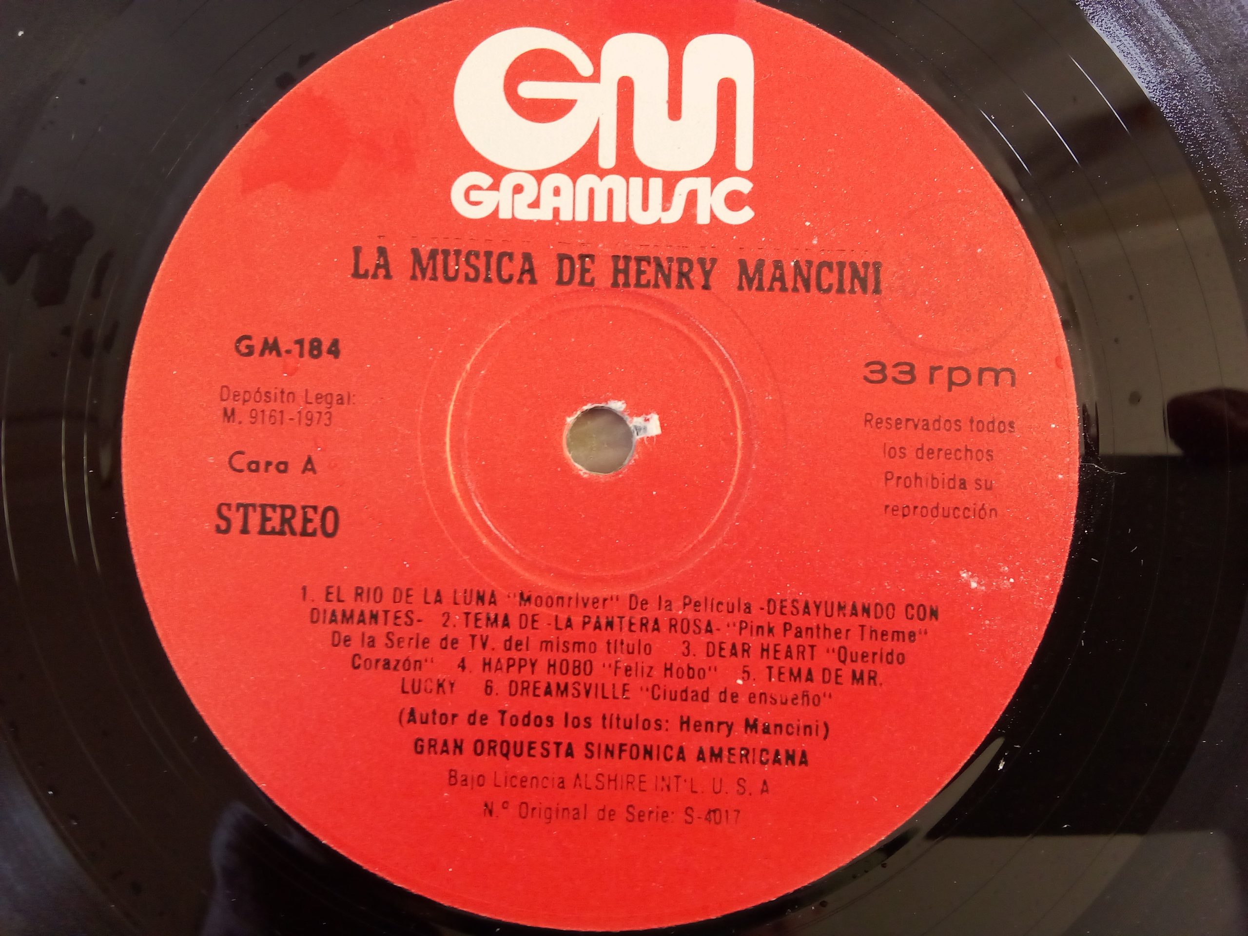 Gran Orquesta Sinfonica Americana: La Música De Henry Mancini, Easy Listening, Theme, Big Band, vinilos baratos