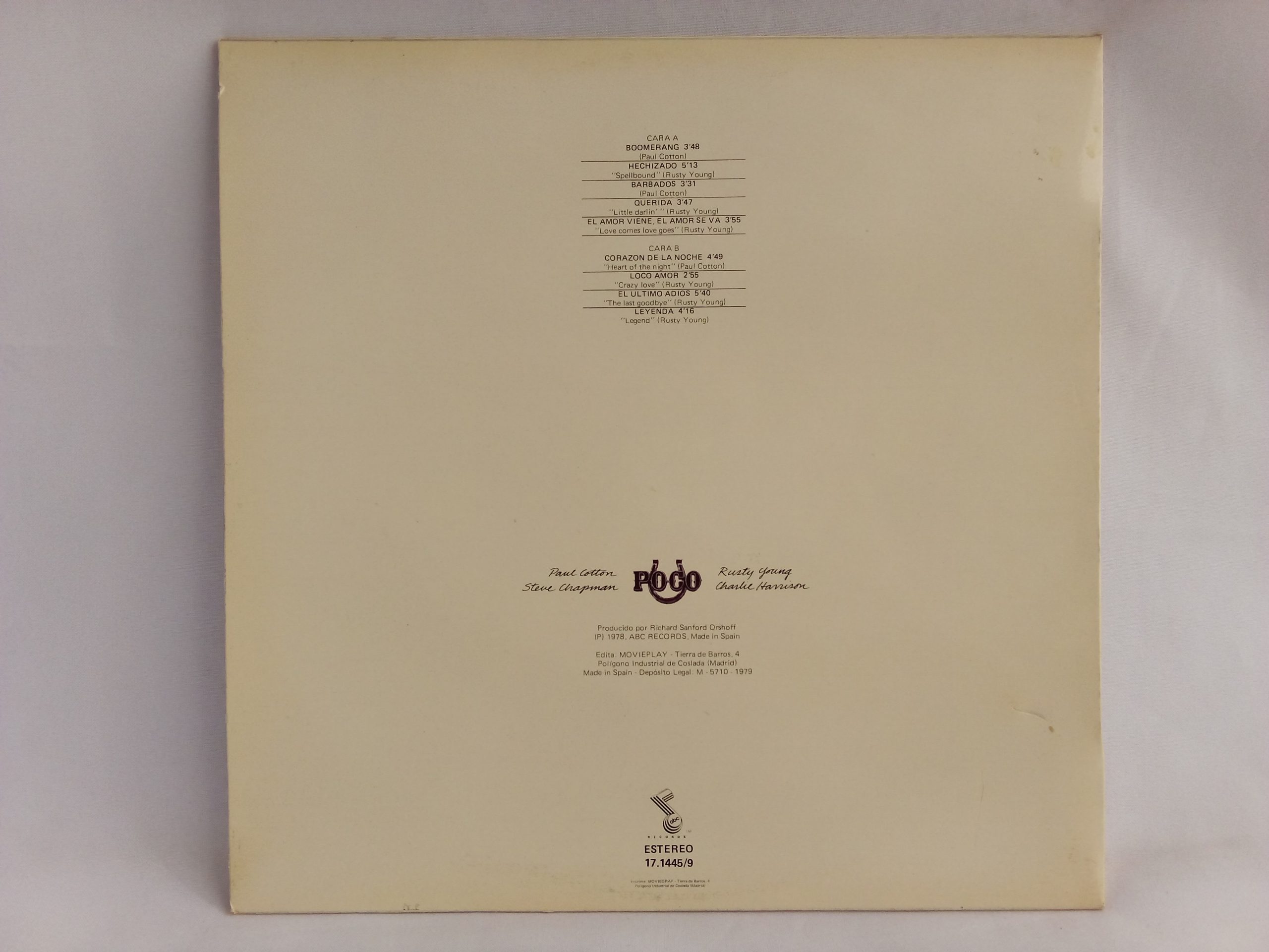 Poco: Legend (Leyenda), Poco, Country Rock, venta vinilos de Rock, Venta Online Vinilos de Country Rock, Vinilos de Rock Chile, Venta de vinilos online, Vinilos discos baratos, Vinilos Providencia, Vinilos Santiago