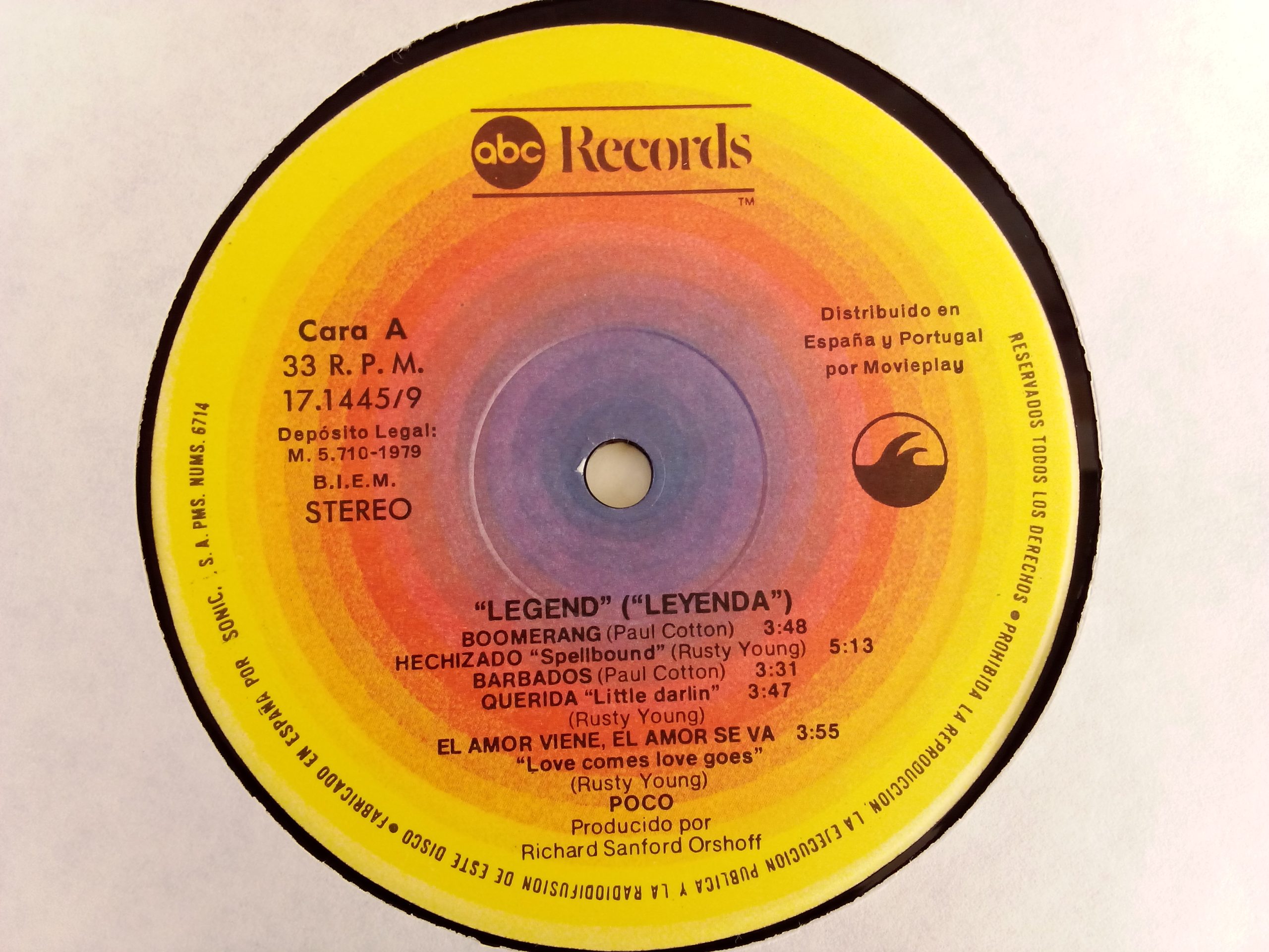 Poco: Legend (Leyenda), Poco, Country Rock, venta vinilos de Rock, Venta Online Vinilos de Country Rock, Vinilos de Rock Chile, Venta de vinilos online, Vinilos discos baratos, Vinilos Providencia, Vinilos Santiago