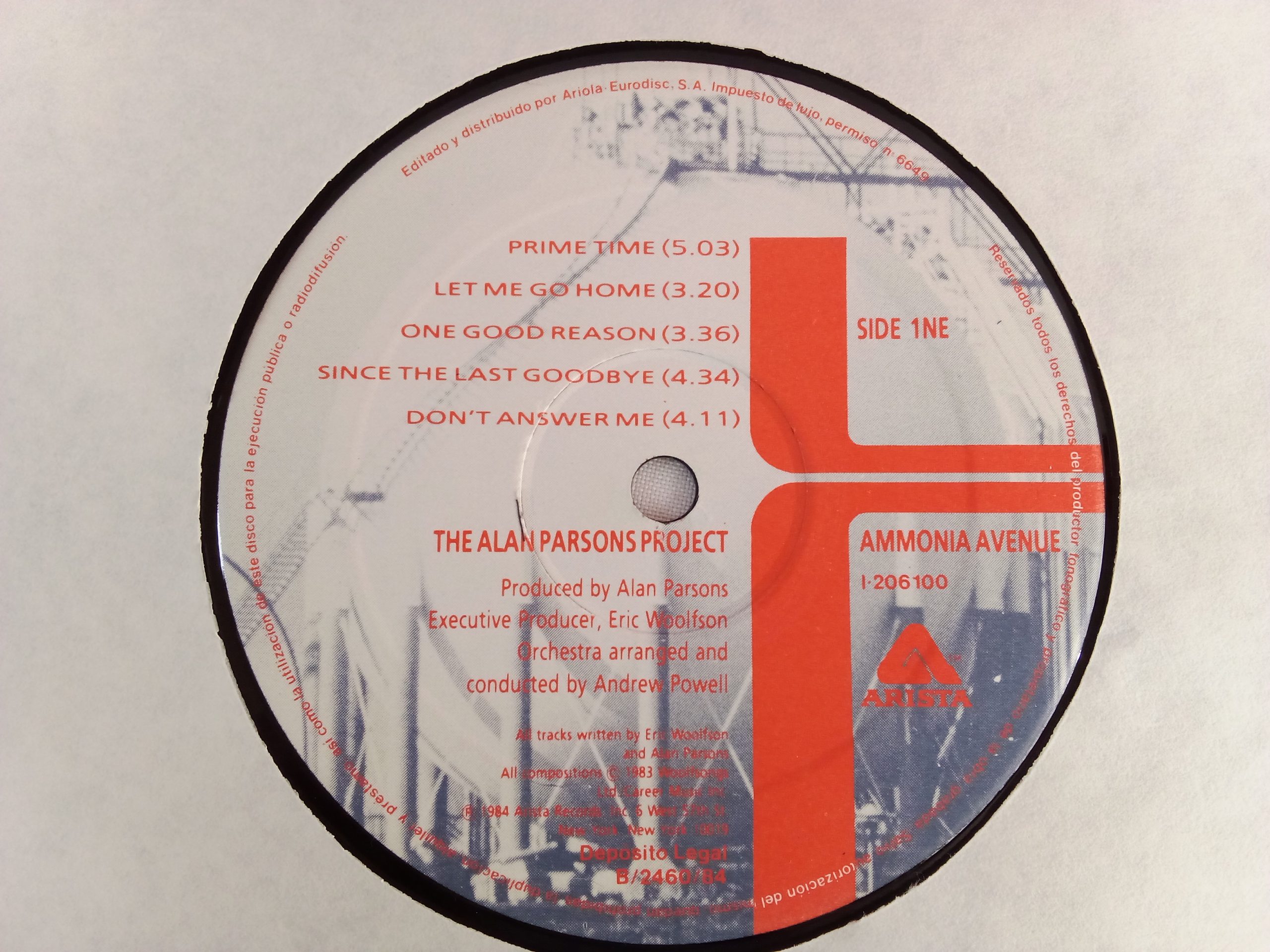 The Alan Parsons Project: Ammonia Avenue, The Alan Parsons Project, vinilos de The Alan Parsons Project, Pop Rock, Rock Progresivo, vinilos Rock Progresivo, venta online vinilos Rock, discos de vinilo de rock, vinilos rock Chile