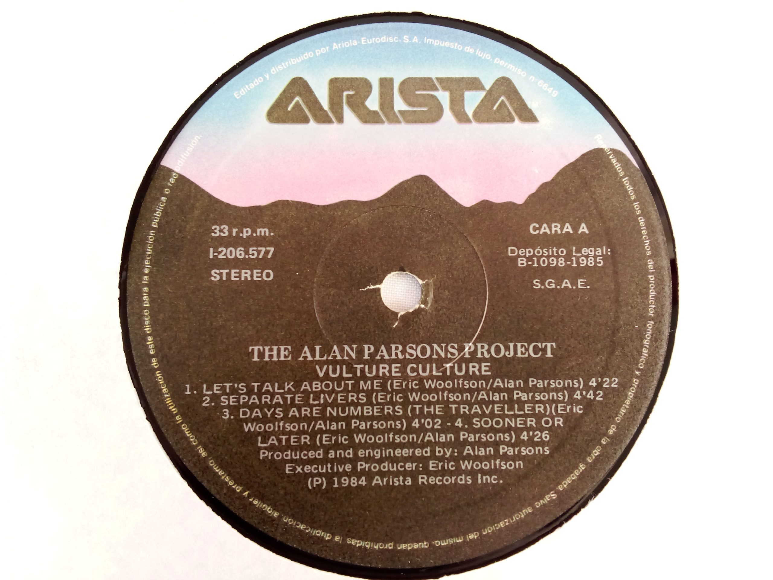 The Alan Parsons Project: Vulture Culture, The Alan Parsons Project, vinilos de The Alan Parsons Project, Pop Rock, Synth-pop, vinilos de Pop Rock, vinilos de Synth-pop, vinilos en Oferta