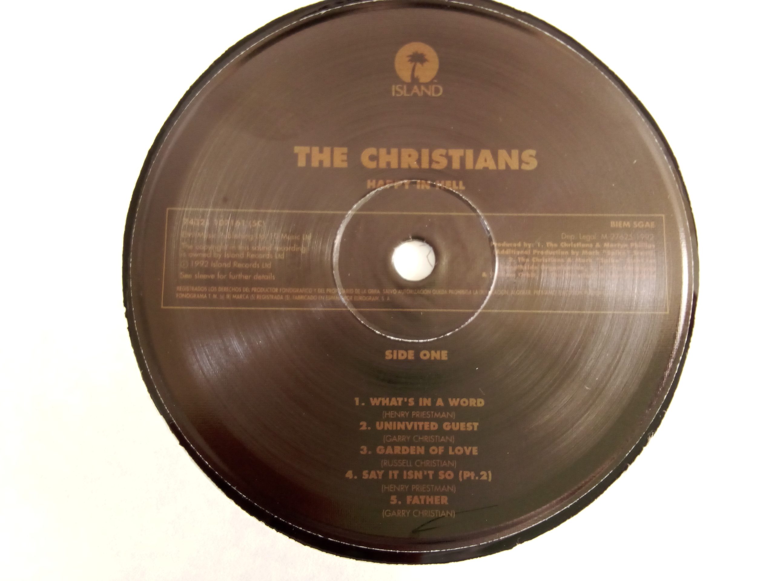 The Christians: Happy In Hell, The Christians, vinilos de The Christians, Pop Rock, Synth-pop, vinilos de Pop Rock, vinilos de Synth-pop, vinilos de colección