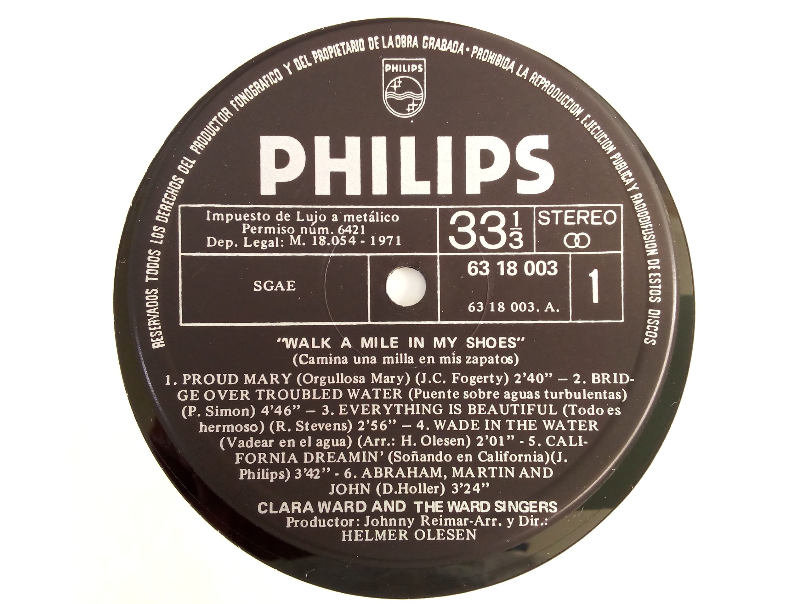 Clara Ward & The Ward Singers: Walk A Mile In My Shoes, Clara Ward & The Ward Singers, Clara Ward, The Ward Singers, Gospel, vinilos de Gospel, venta vinilos Chile, vinilos online Soul, Tienda de vinilos Providencia