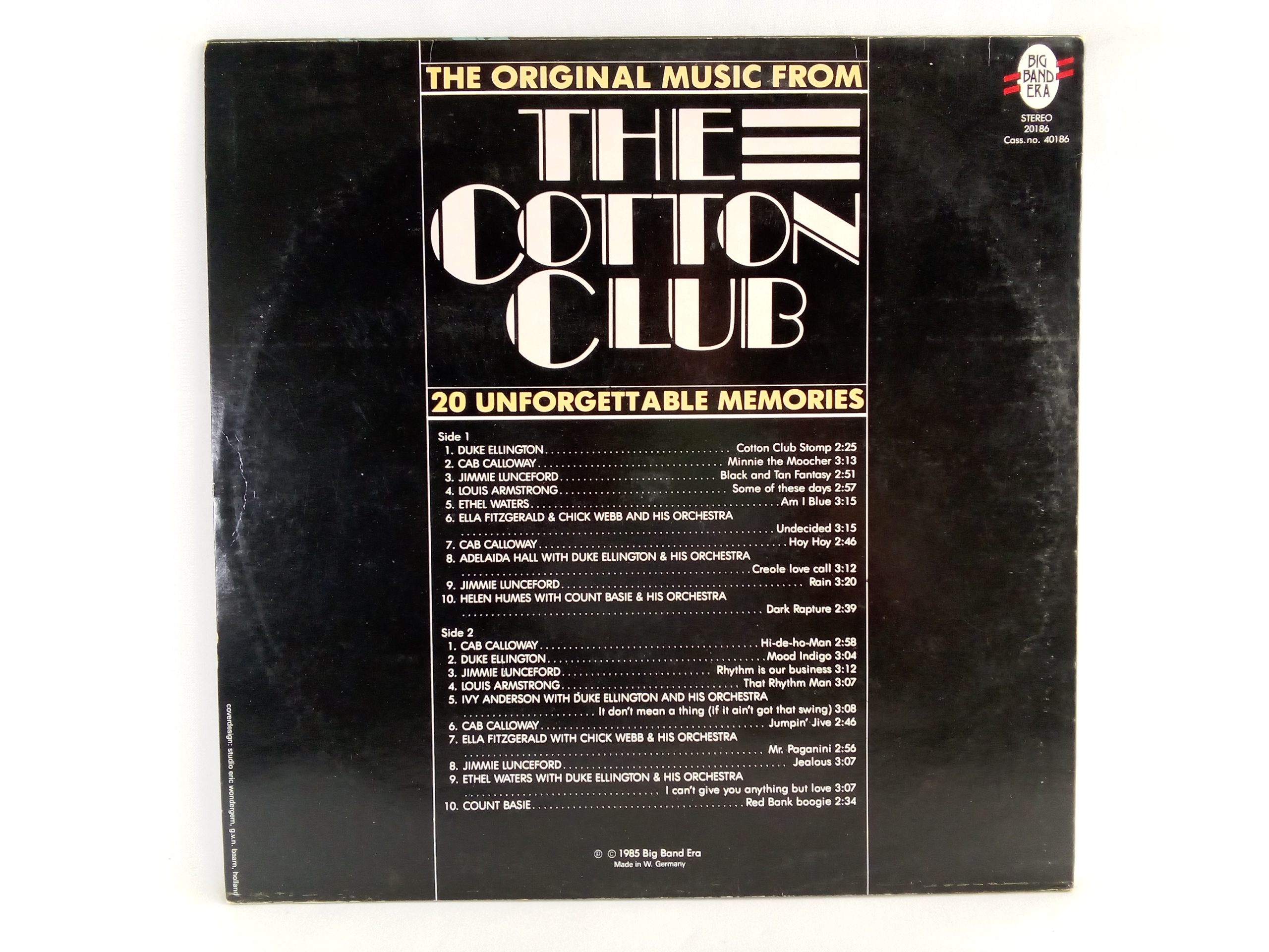The Original Music From The Cotton Club, Big Band, Vinilos de Jazz, Venta Online Vinilos de Jazz, Vinilos grandes éxitos, vinilos recopilatoria, vinilos de compilación, Vinilos great Hits, vinilos Very Best, Vinilos baratos Chile, Vinilos en Oferta