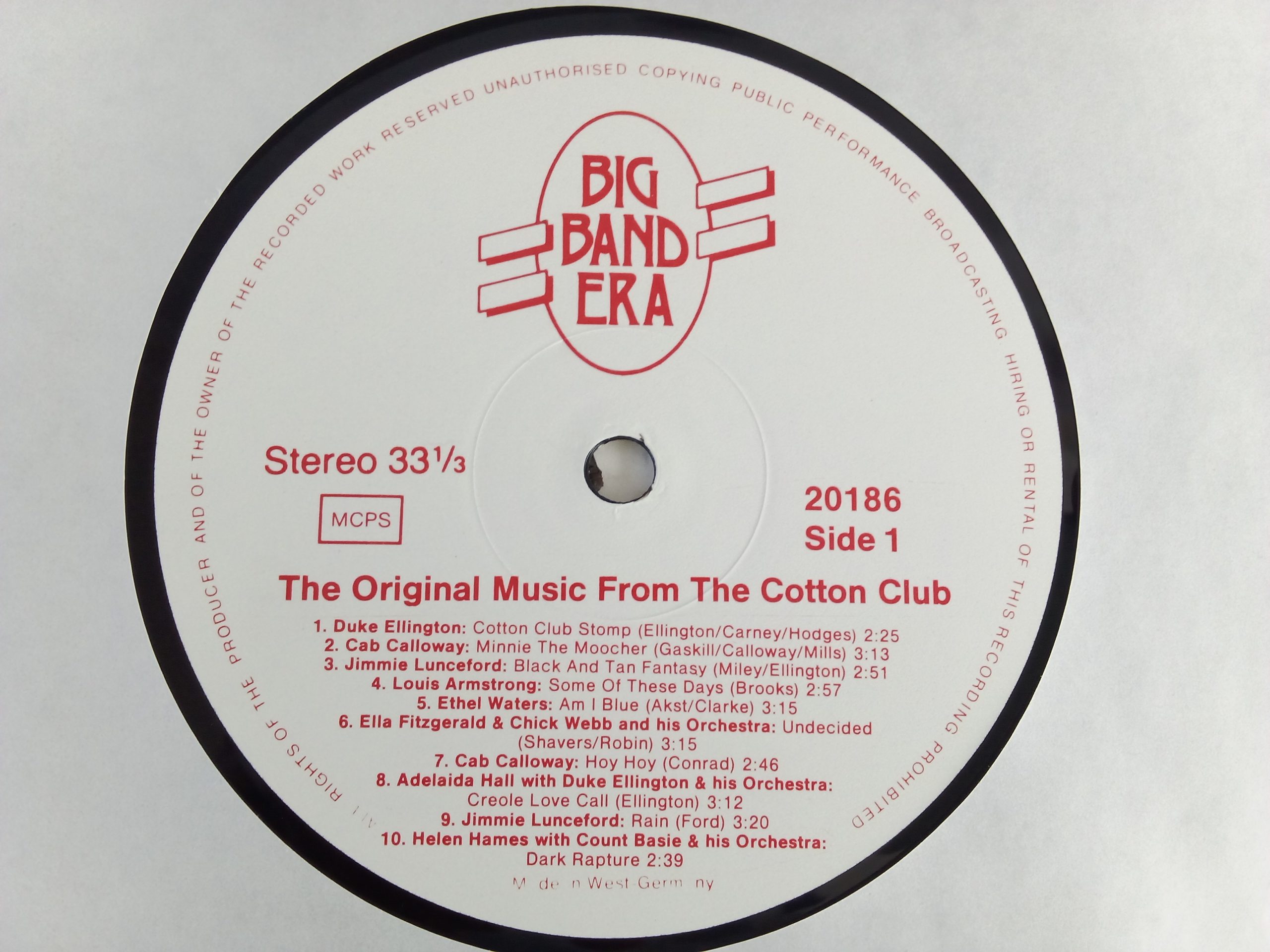 The Original Music From The Cotton Club, Big Band, Vinilos de Jazz, Venta Online Vinilos de Jazz, Vinilos grandes éxitos, vinilos recopilatoria, vinilos de compilación, Vinilos great Hits, vinilos Very Best, Vinilos baratos Chile, Vinilos en Oferta