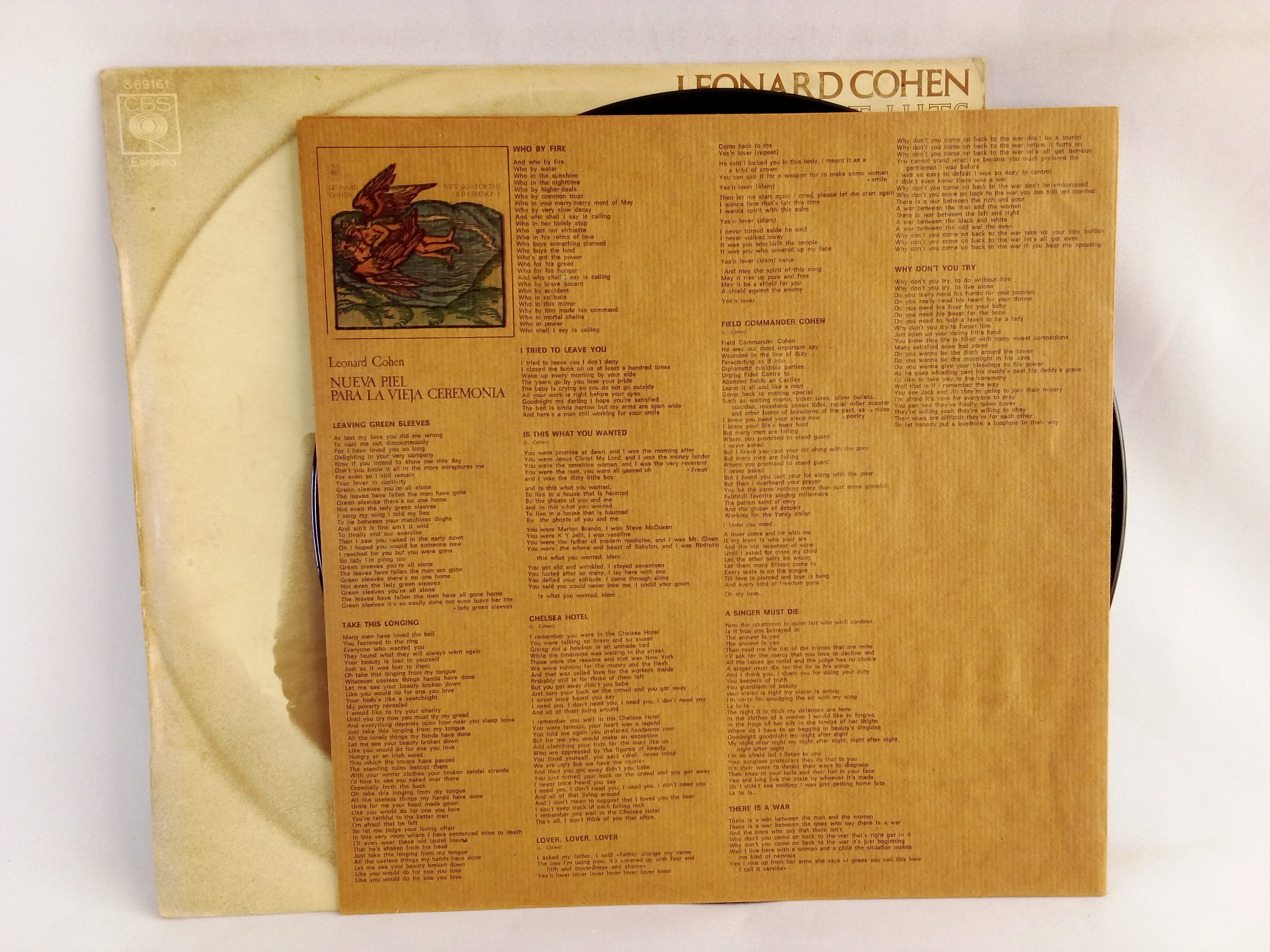 Leonard Cohen: Greatest Hits, Leonard Cohen, vinilos de Leonard Cohen, vinilos Greatest Hits, vinilos compilación, vinilos originales, vinilos usados baratos, Folk Rock, Balada, Vinilos de Folk Rock