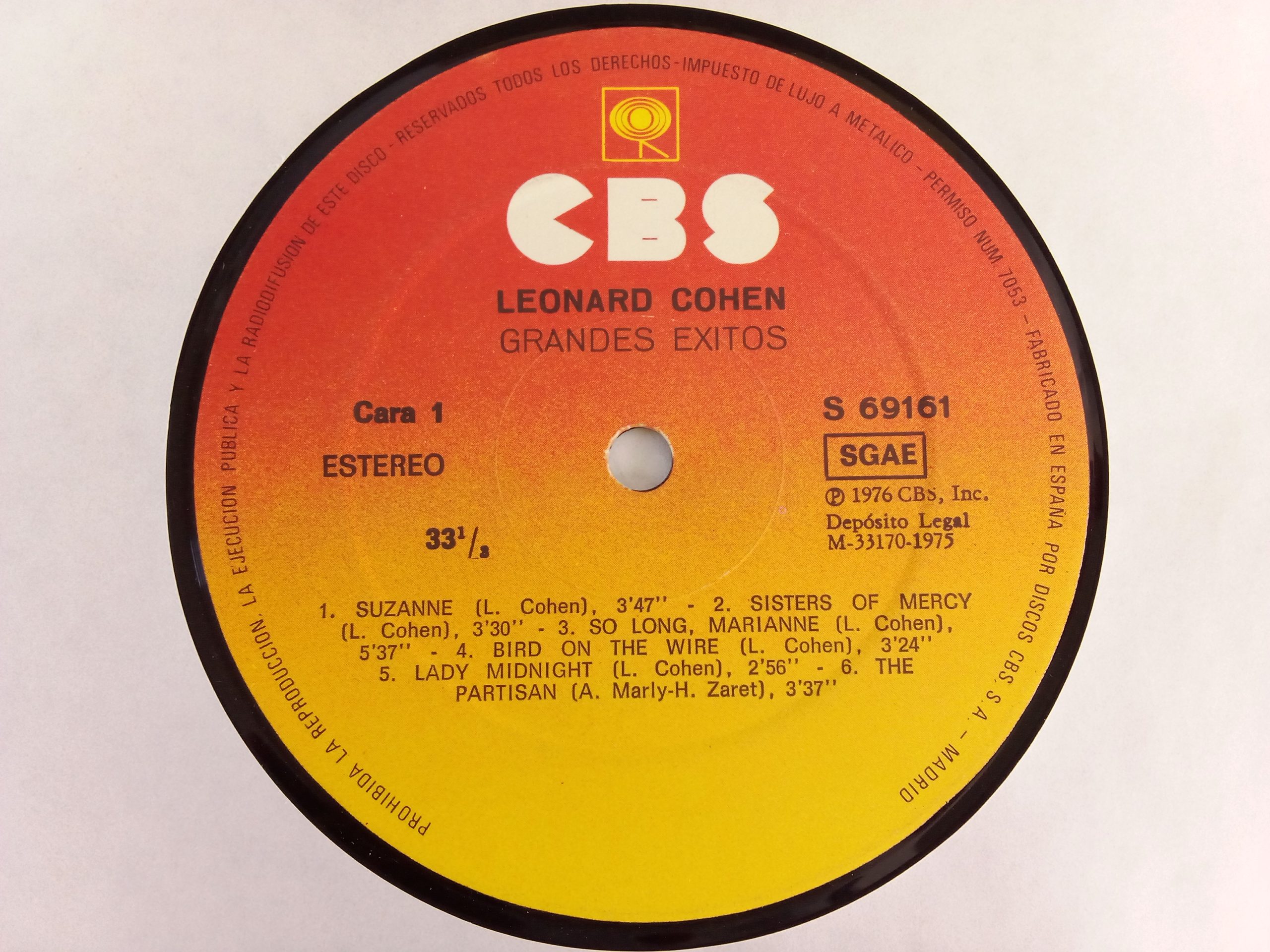 Leonard Cohen: Greatest Hits, Leonard Cohen, vinilos de Leonard Cohen, vinilos Greatest Hits, vinilos compilación, vinilos originales, vinilos usados baratos, Folk Rock, Balada, Vinilos de Folk Rock