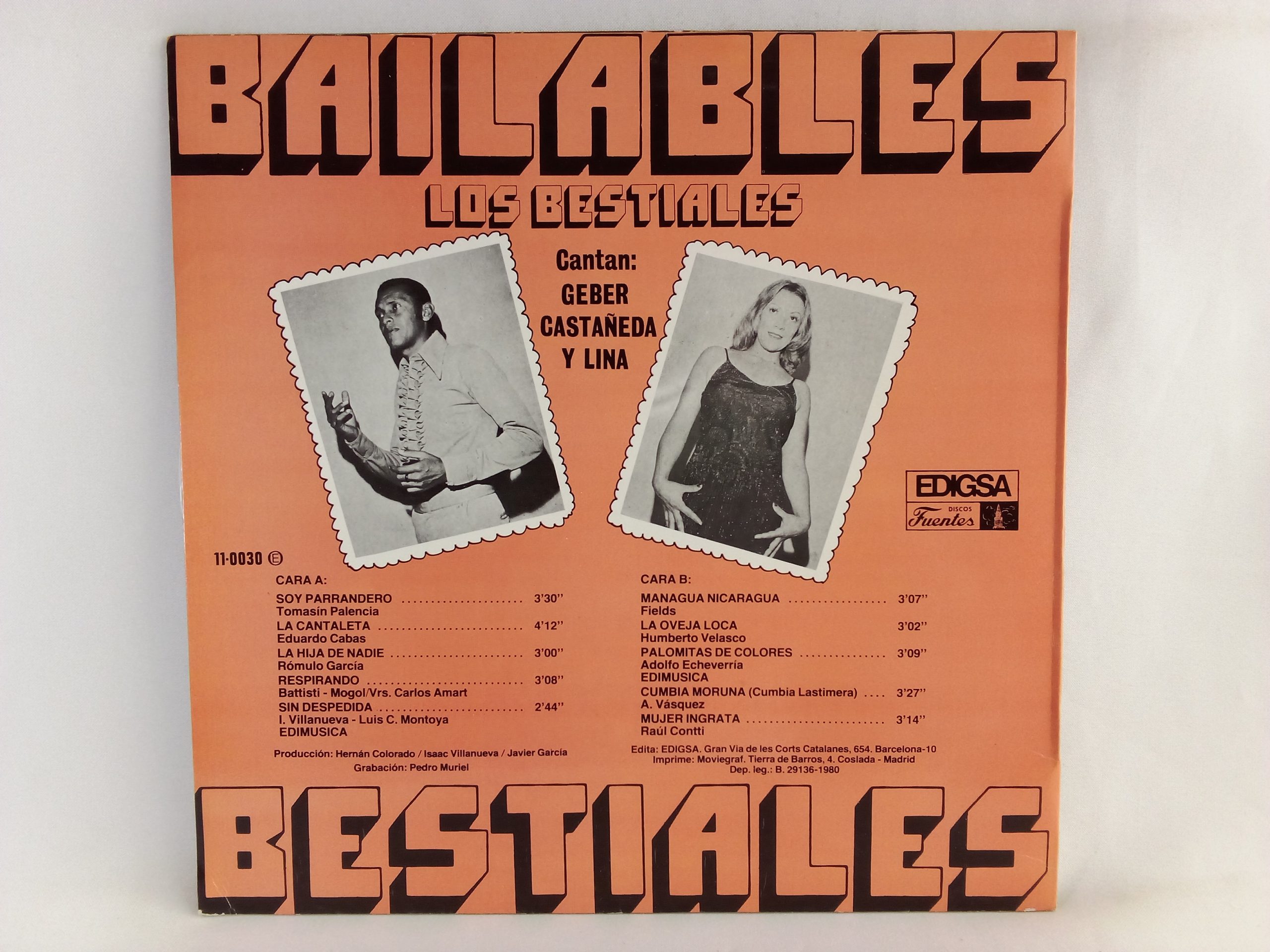 Los Bestiales: Bailables Bestiales, Los Bestiales, vinilos de Los Bestiales, Cumbia, venta vinilos de Cumbia, vinilos de Cumbia Colombiana, vinilos de Cumbia en Chile, vinilos de colección,