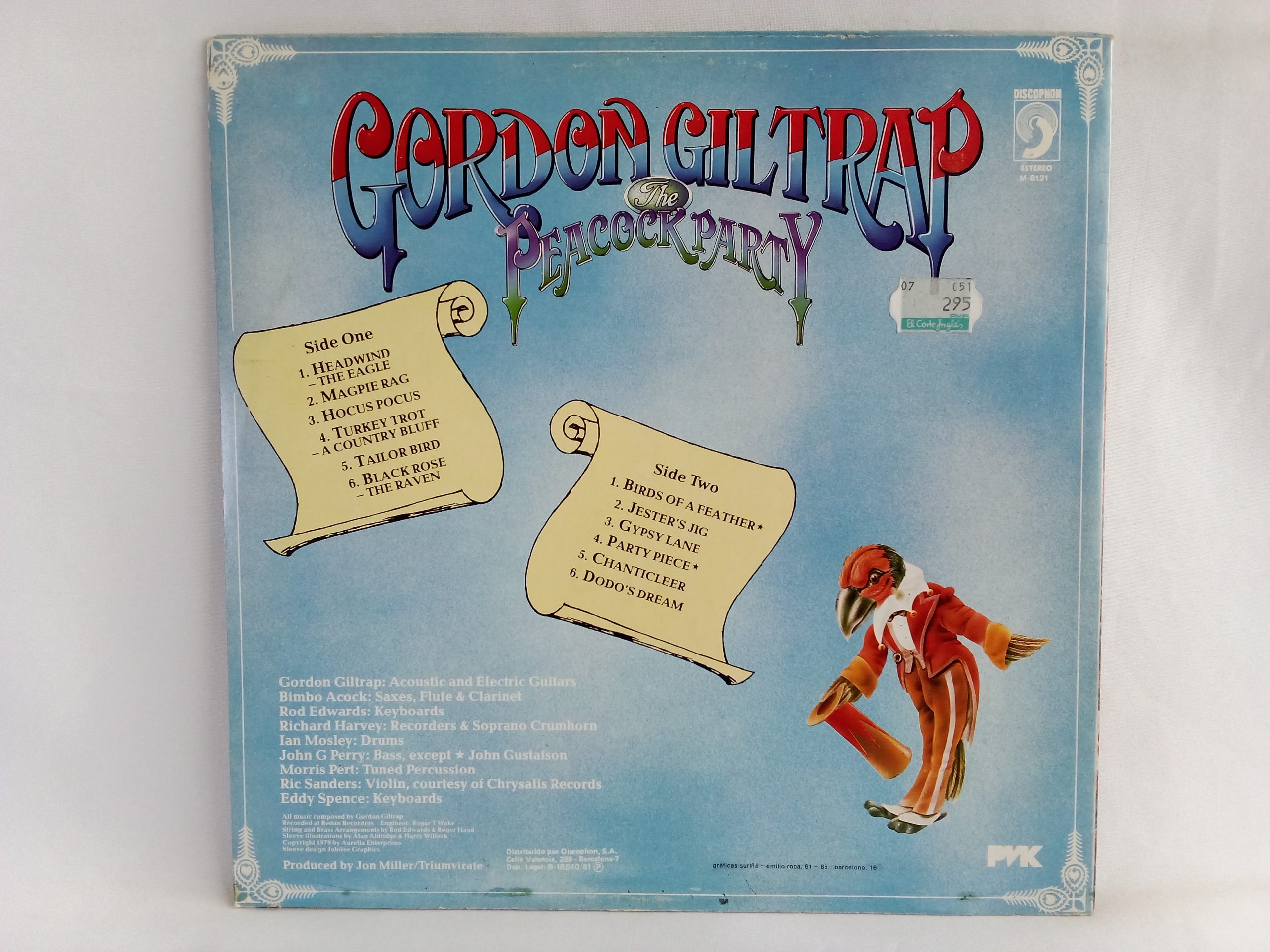 Gordon Giltrap: The Peacock Party, Gordon Giltrap, Venta Online Vinilos de Folk Rock, venta vinilos de Rock, vinilos de rock Chile