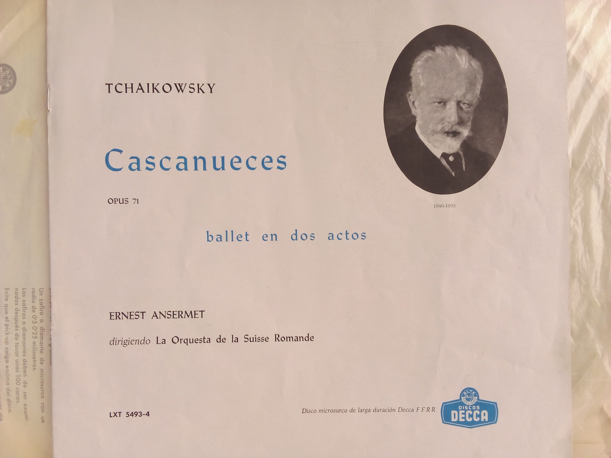 Venta online vinilos Clásica, Tchaikovsky - Ansermet: The Nutcracker (Casse-Noisette - Complete Ballet), Tchaikovsky, Ansermet, Romanticismo, Ballet, Vinilos usados Chile, Venta de Vinilos Online, vinilos discos baratos, vinilos baratos Santiago