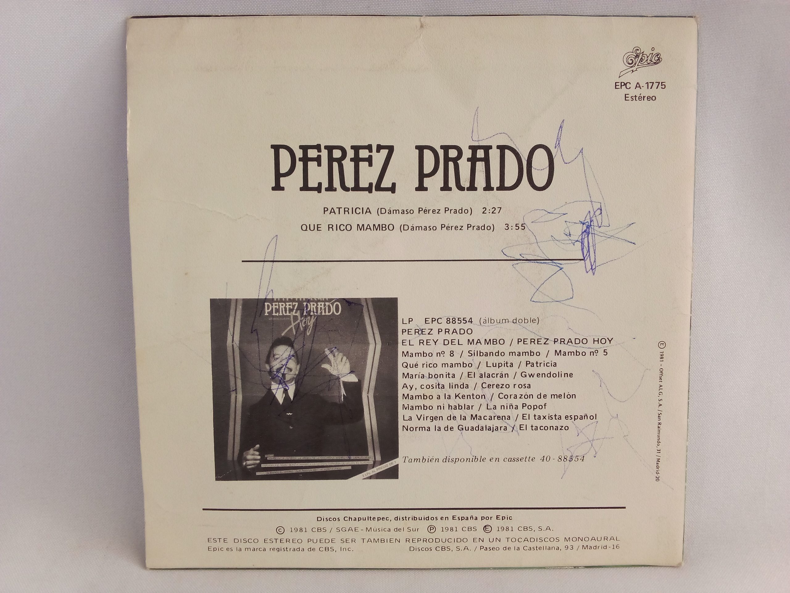 Vinilos de Mambo, Pérez Prado: Patricia - Que Rico Mambo, Pérez Prado, Mambo, Vinilos en Oferta, Vinilos usados Chile, Venta de Vinilos Online, vinilos discos baratos, vinilos baratos Santiago
