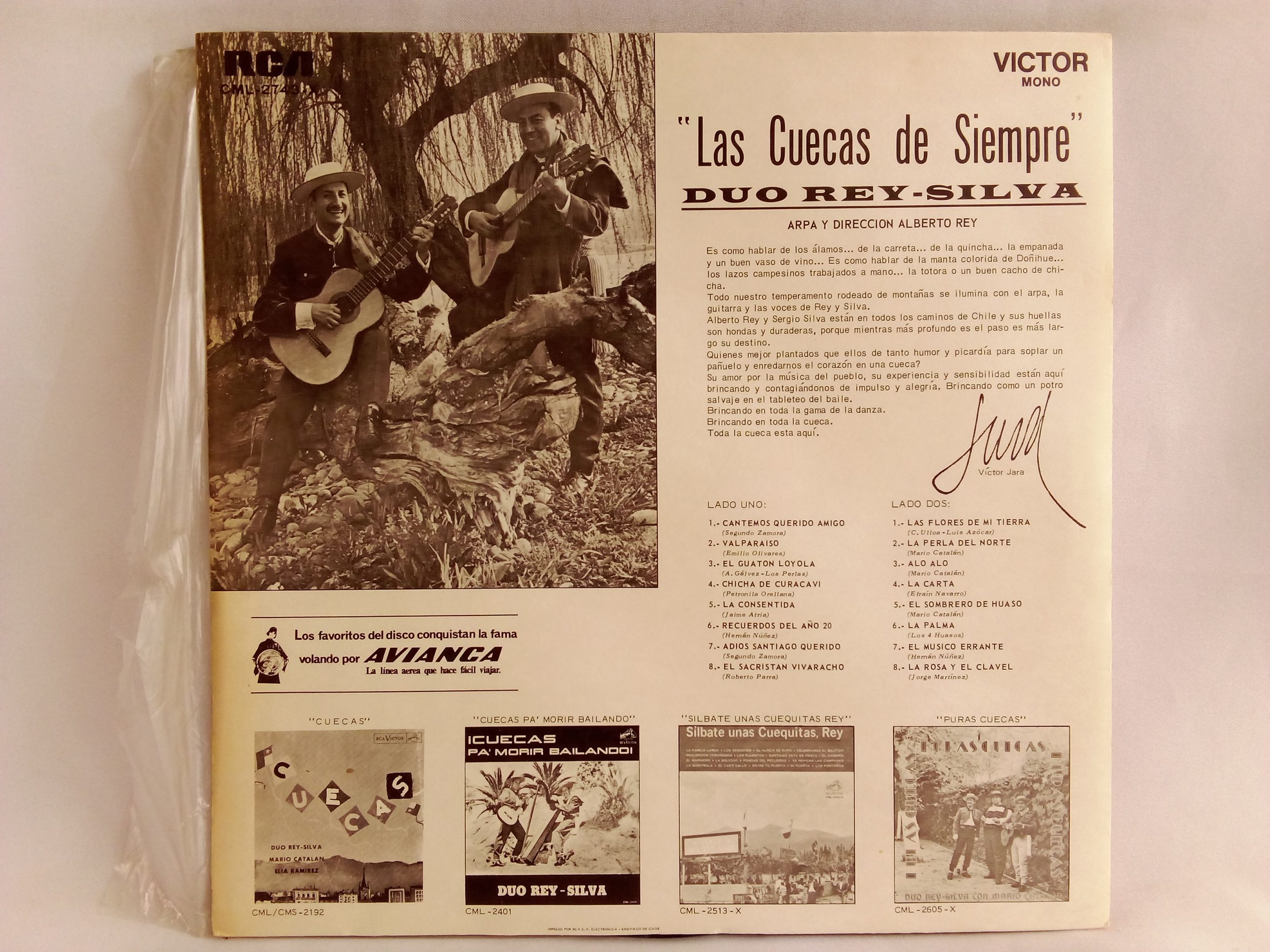 Duo Rey-Silva: Las Cuecas De Siempre, Duo Rey-Silva, Cueca, Venta vinilos de Cueca, vinilos de Cueca, Vinilos de época, vinilos de colección