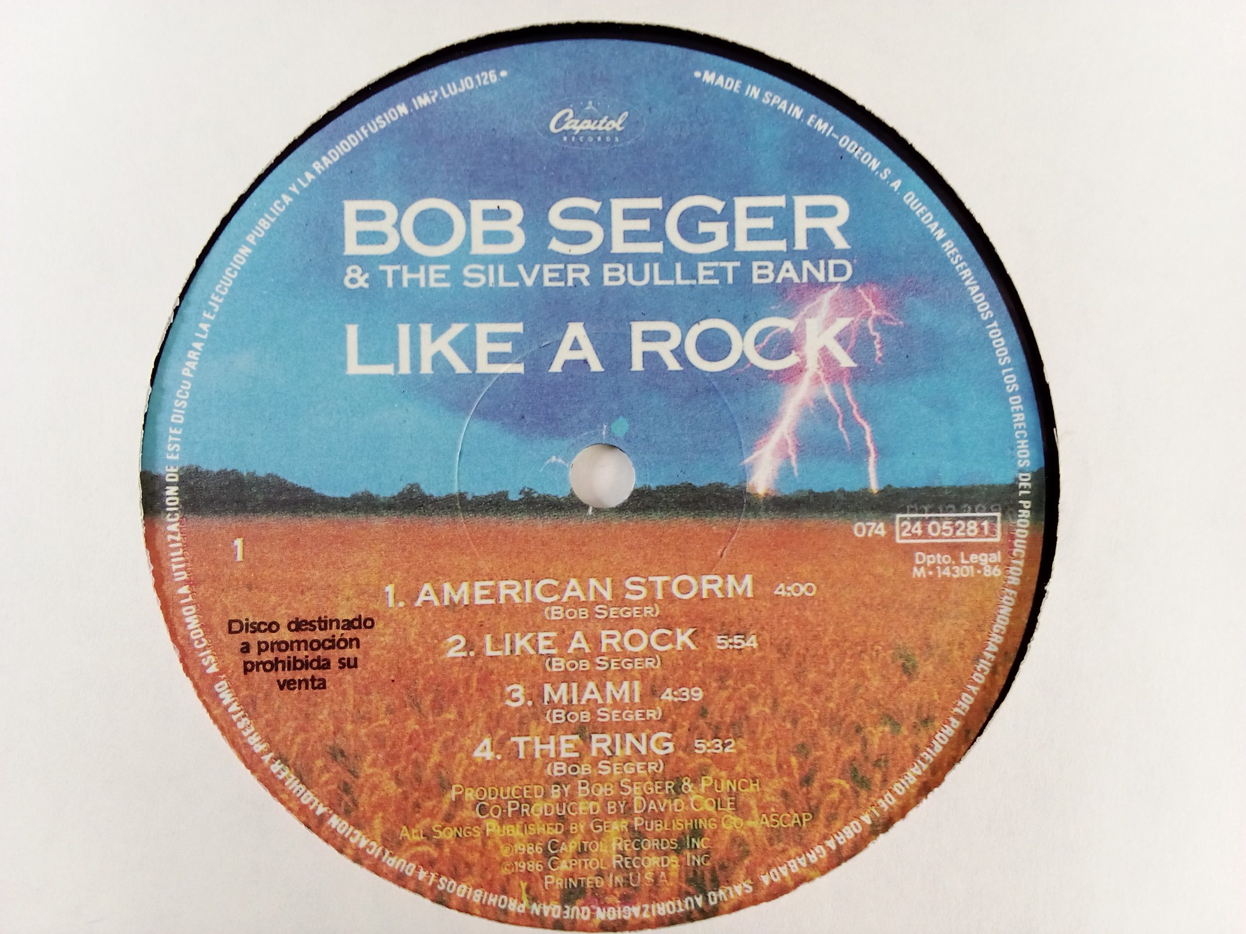 Vinilos Rock, Bob Seger & The Silver Bullet Band: Like A Rock, Bob Seger, The Silver Bullet Band, Vinilos usados Chile, Venta de Vinilos Online, vinilos discos baratos, vinilos baratos Santiago, Pop Rock, Arena Rock, venta vinilos Pop Rock, vinilos Arena Rock