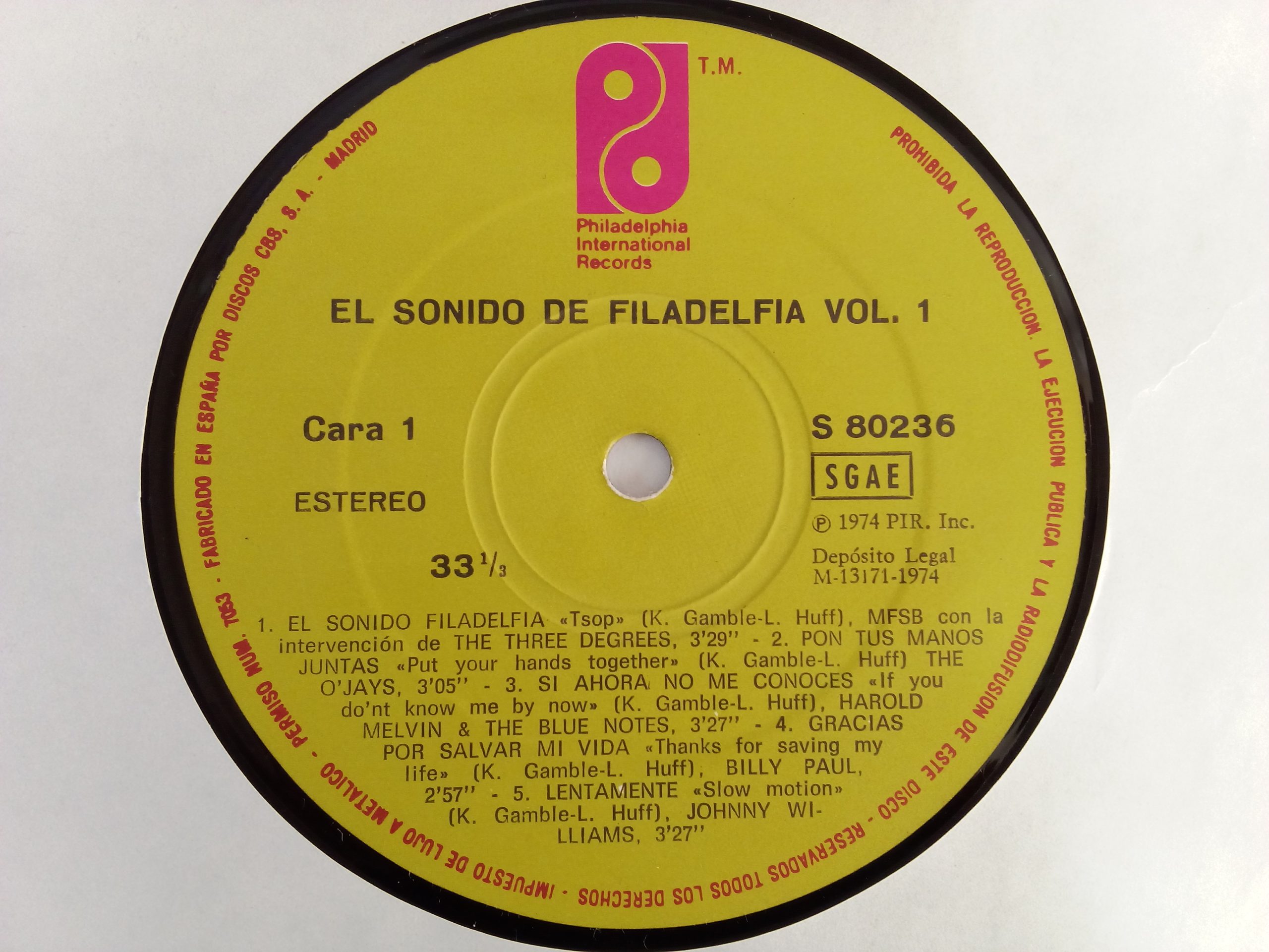 Vinilos en Oferta, El Sonido De Filadelfia Vol. 1 (Varios), Soul, Disco, vinilos de Soul, venta vinilos de Disco, Vinilos grandes éxitos, vinilos recopilatoria, vinilos de compilación, Vinilos great Hits, vinilos Very Best, Vinilos baratos Chile
