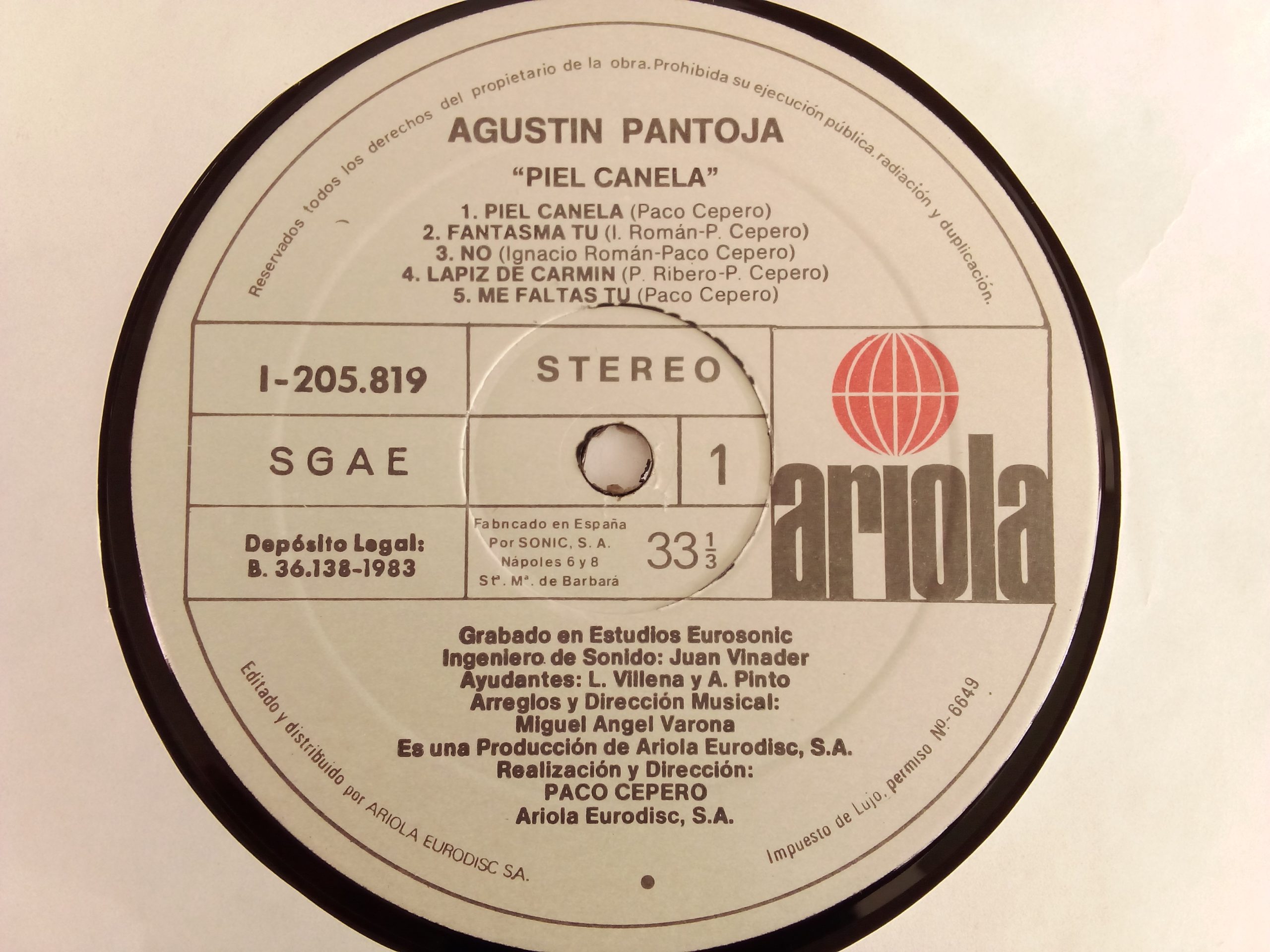 Vinilos Oferta, Agustín Pantoja: Piel Canela, Agustín Pantoja, Flamenco, vinilos Flamenco Chile,Venta de vinilos online, Vinilos discos baratos, Vinilos Providencia, Vinilos Santiago