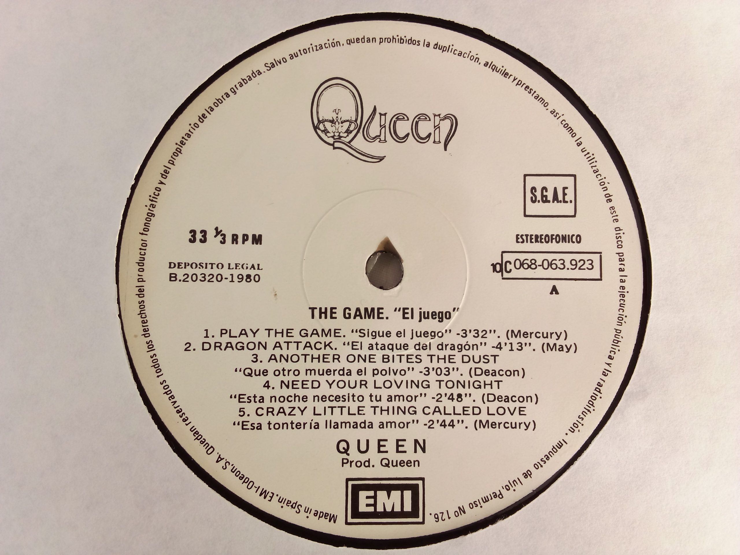 Vinilos de Rock Chile, Queen: The Game, Queen, Venta vinilos de Rock, Venta vinilos online, Vinilos Santiago, Rock Clásico, Pop Rock, vinilos de Rock Clásico, vinilos de Pop Rock