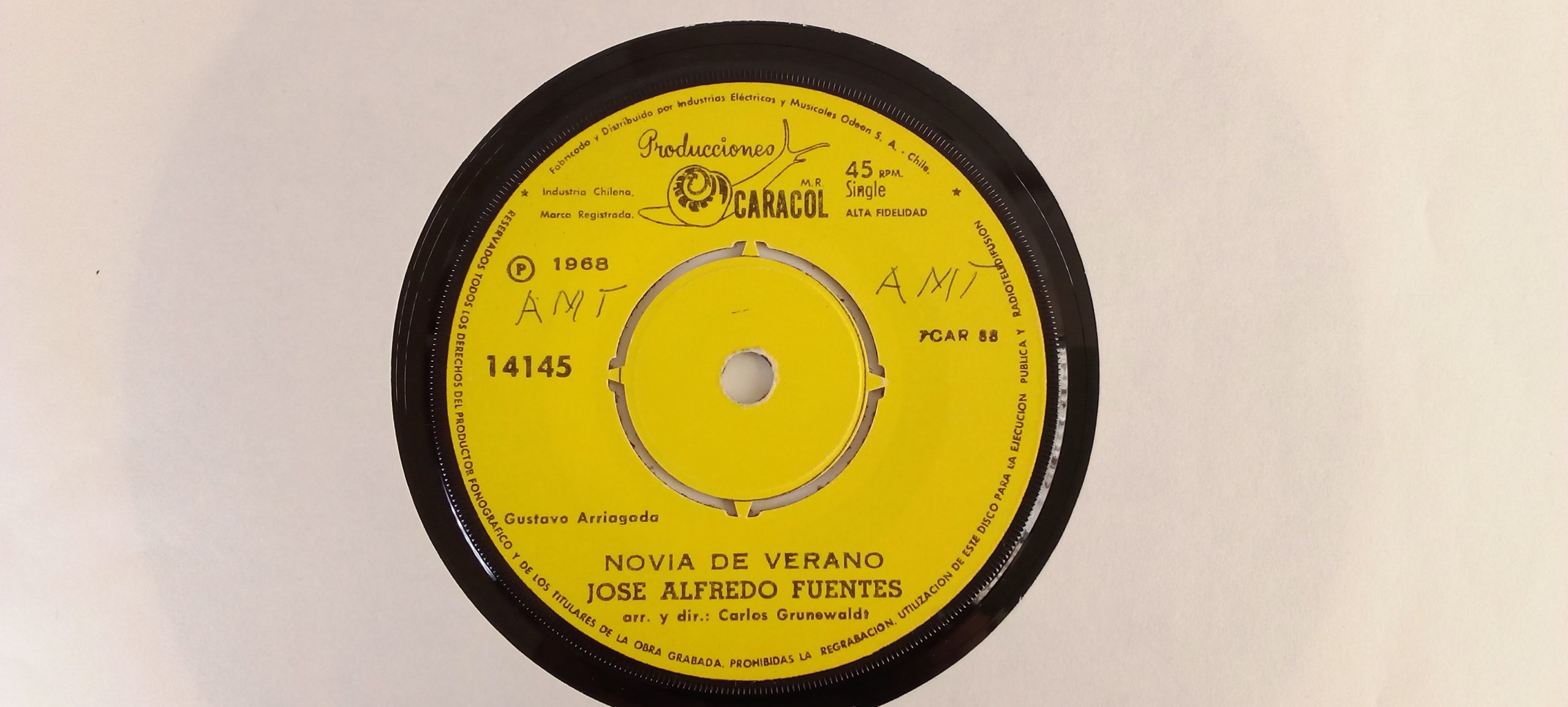 Vinilos Originales Chilenos, José Alfredo Fuentes: Novia de Verano, José Alfredo Fuentes, Nueva Ola Chilena, Música Popular Chilena, venta vinilos online, Vinilos Santiago Chile